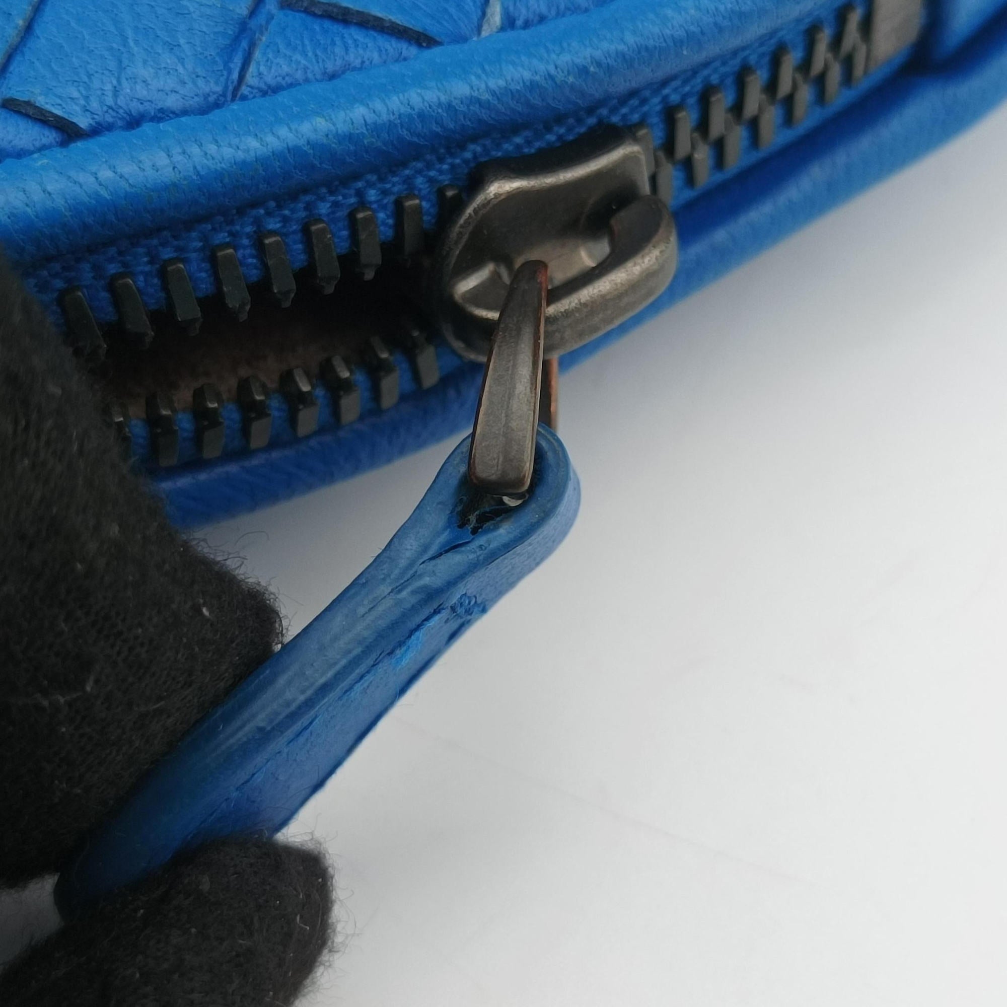 Secondhand Bottega Veneta NODINI Intrecciato Blue lambskin  shoulderbag | stylenewstar