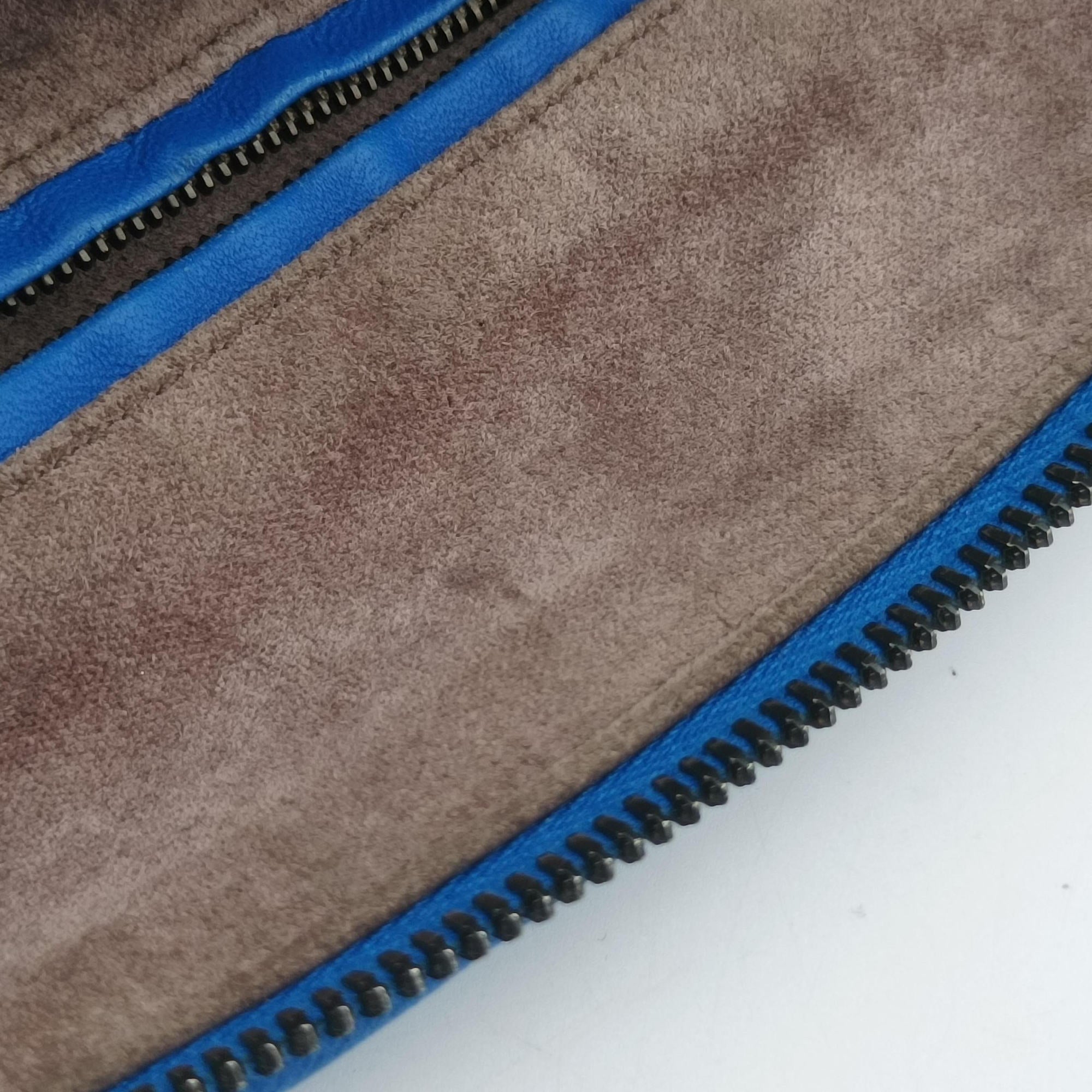 Secondhand Bottega Veneta NODINI Intrecciato Blue lambskin  shoulderbag | stylenewstar