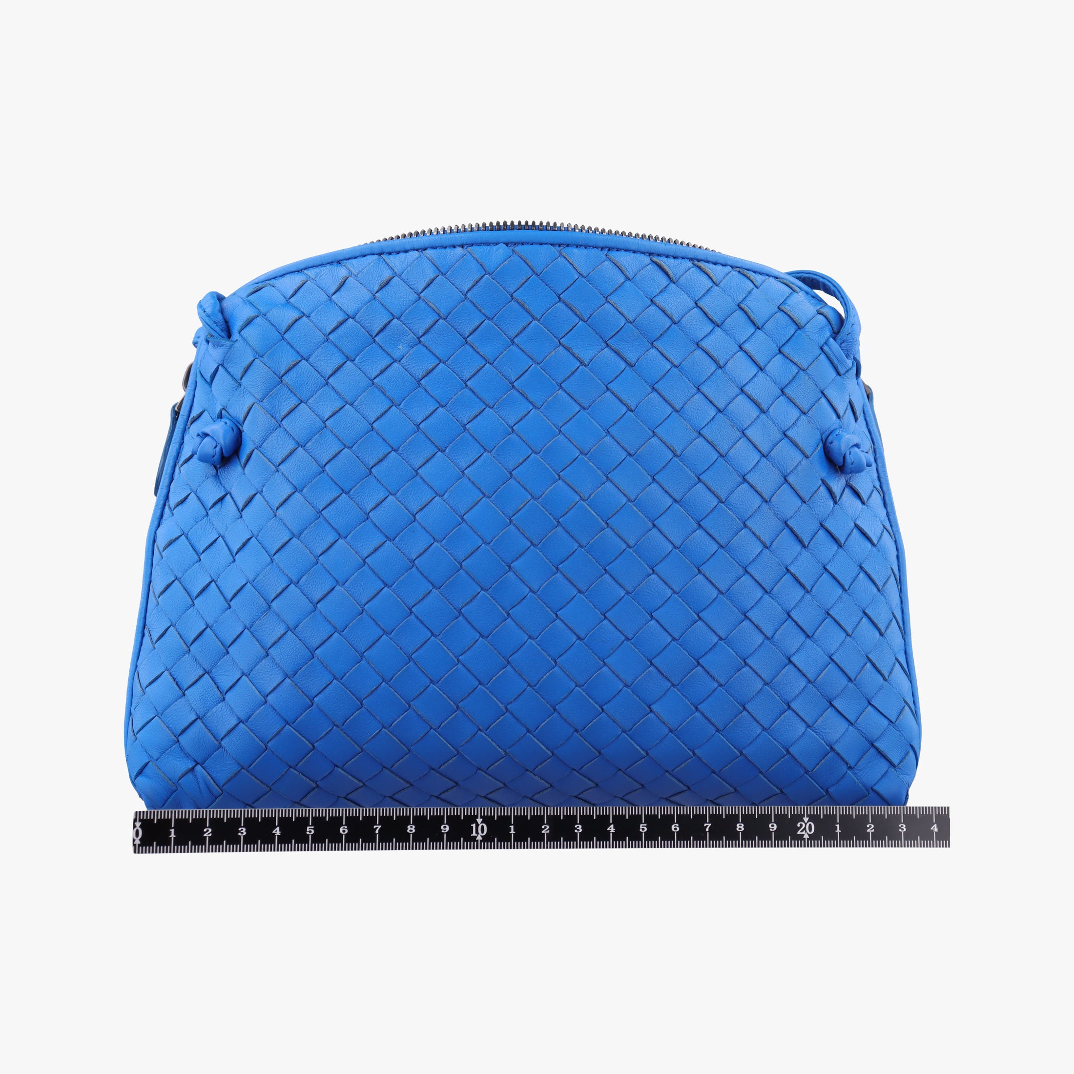Secondhand Bottega Veneta NODINI Intrecciato Blue lambskin  shoulderbag | stylenewstar