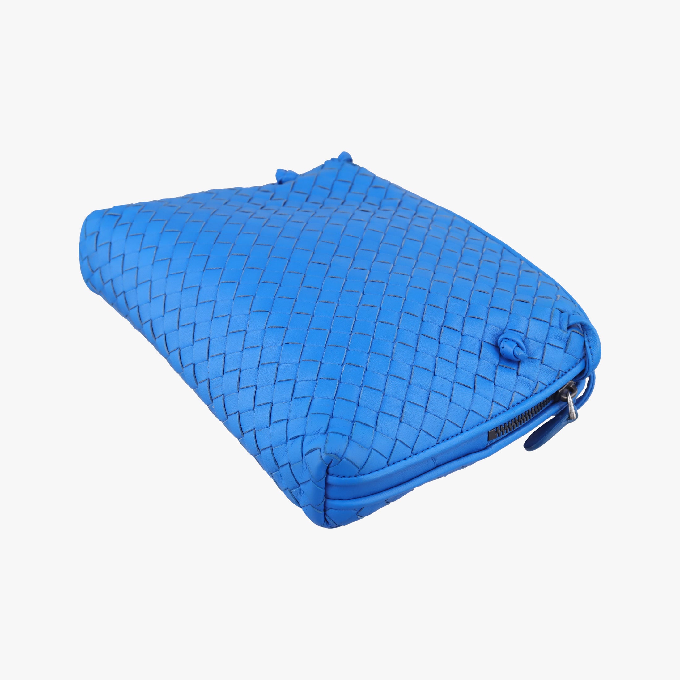 Secondhand Bottega Veneta NODINI Intrecciato Blue lambskin  shoulderbag | stylenewstar
