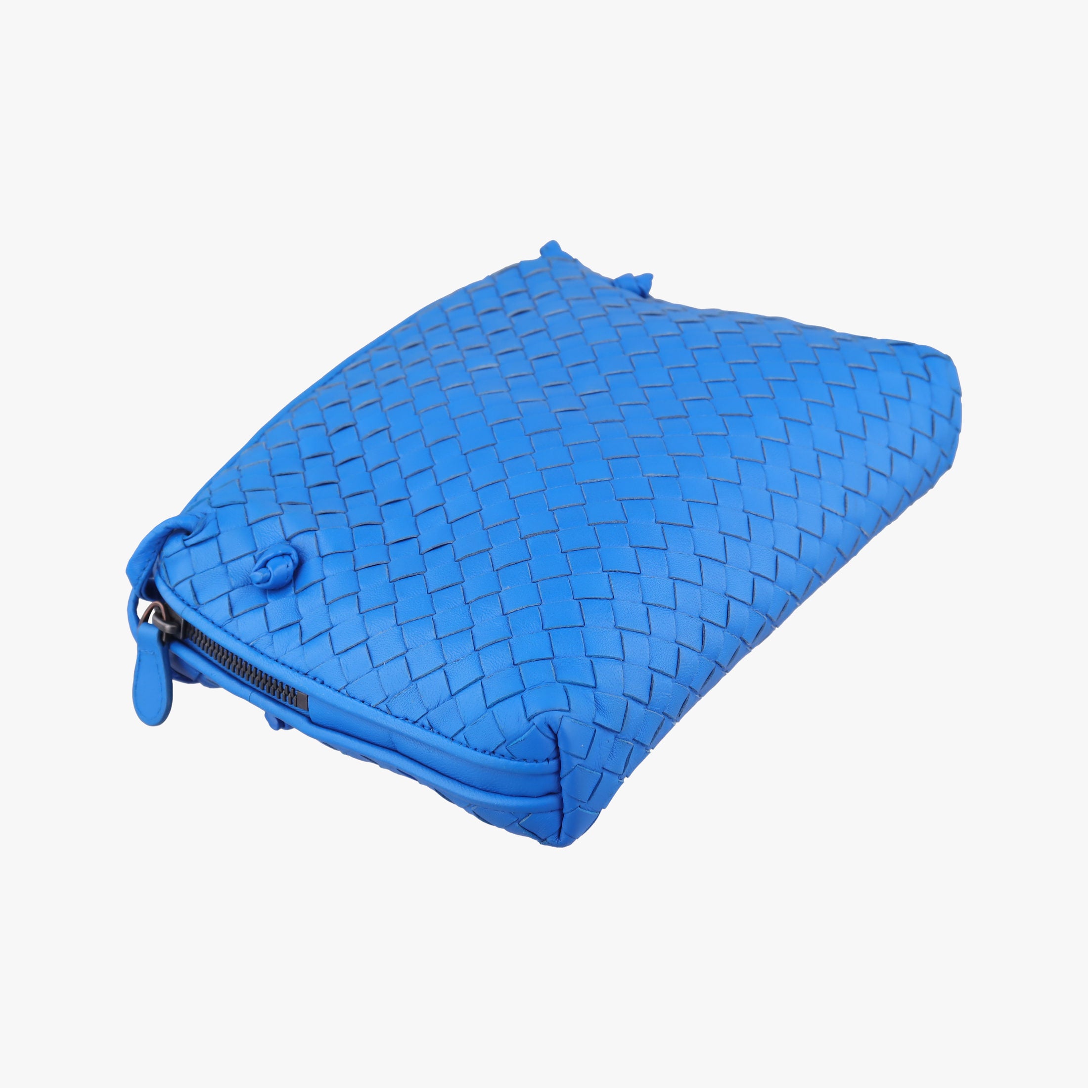 Secondhand Bottega Veneta NODINI Intrecciato Blue lambskin  shoulderbag | stylenewstar
