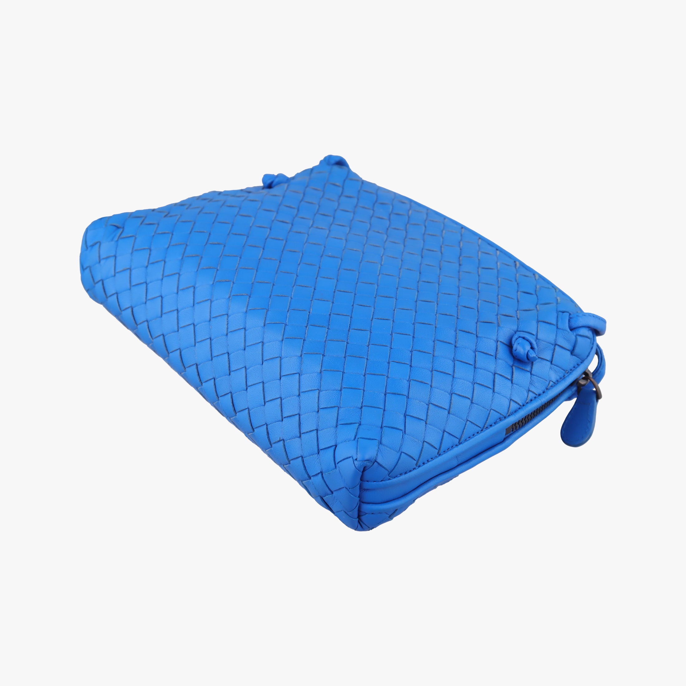 Secondhand Bottega Veneta NODINI Intrecciato Blue lambskin  shoulderbag | stylenewstar