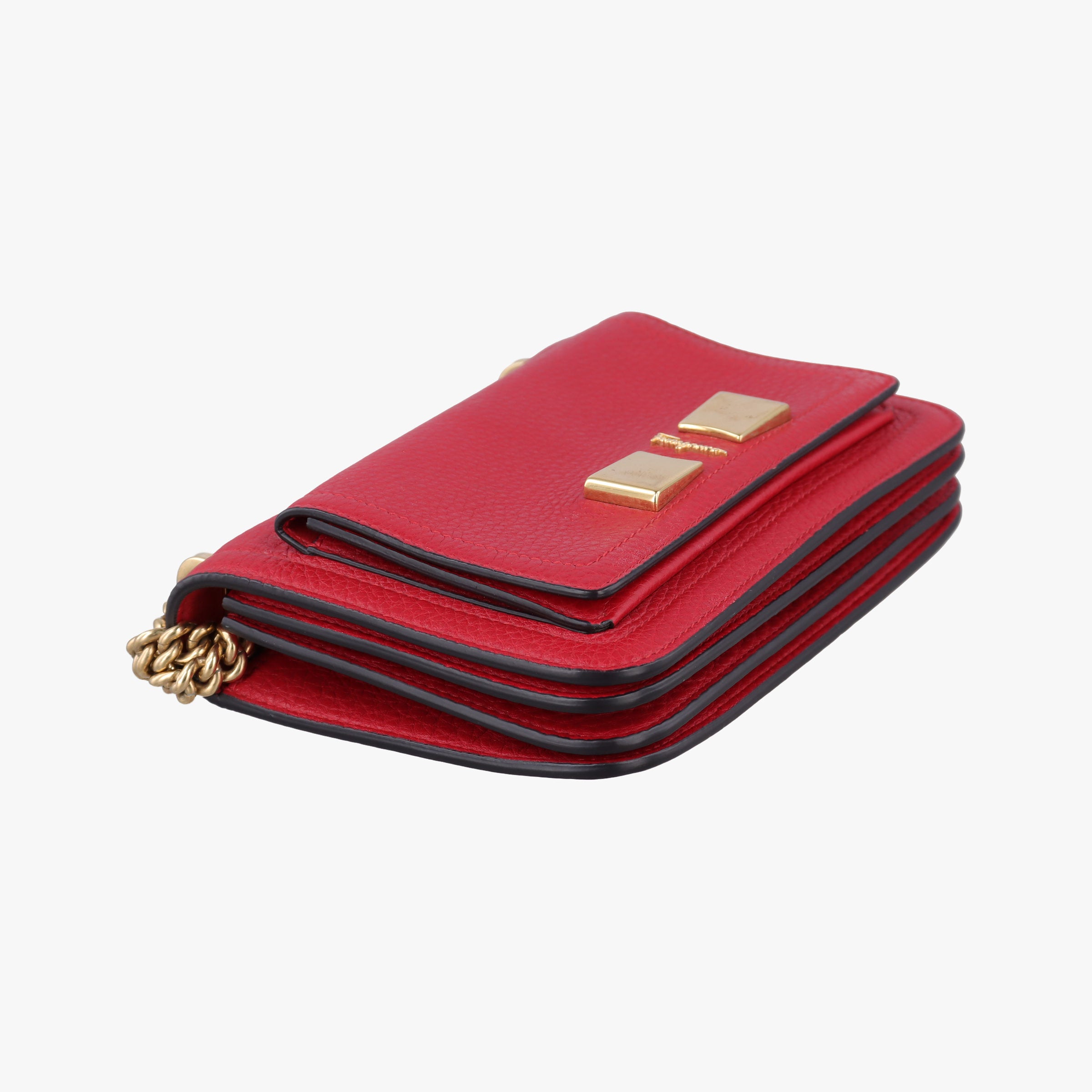 Vintage Ferragamo Vara Red Leather  shoulderbag | stylenewstar