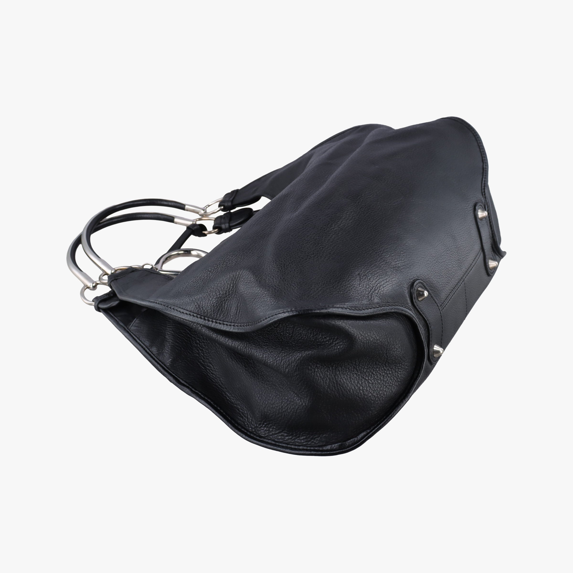 Vintage Christian Dior 61 Hobo Black Leather  handbag | stylenewstar