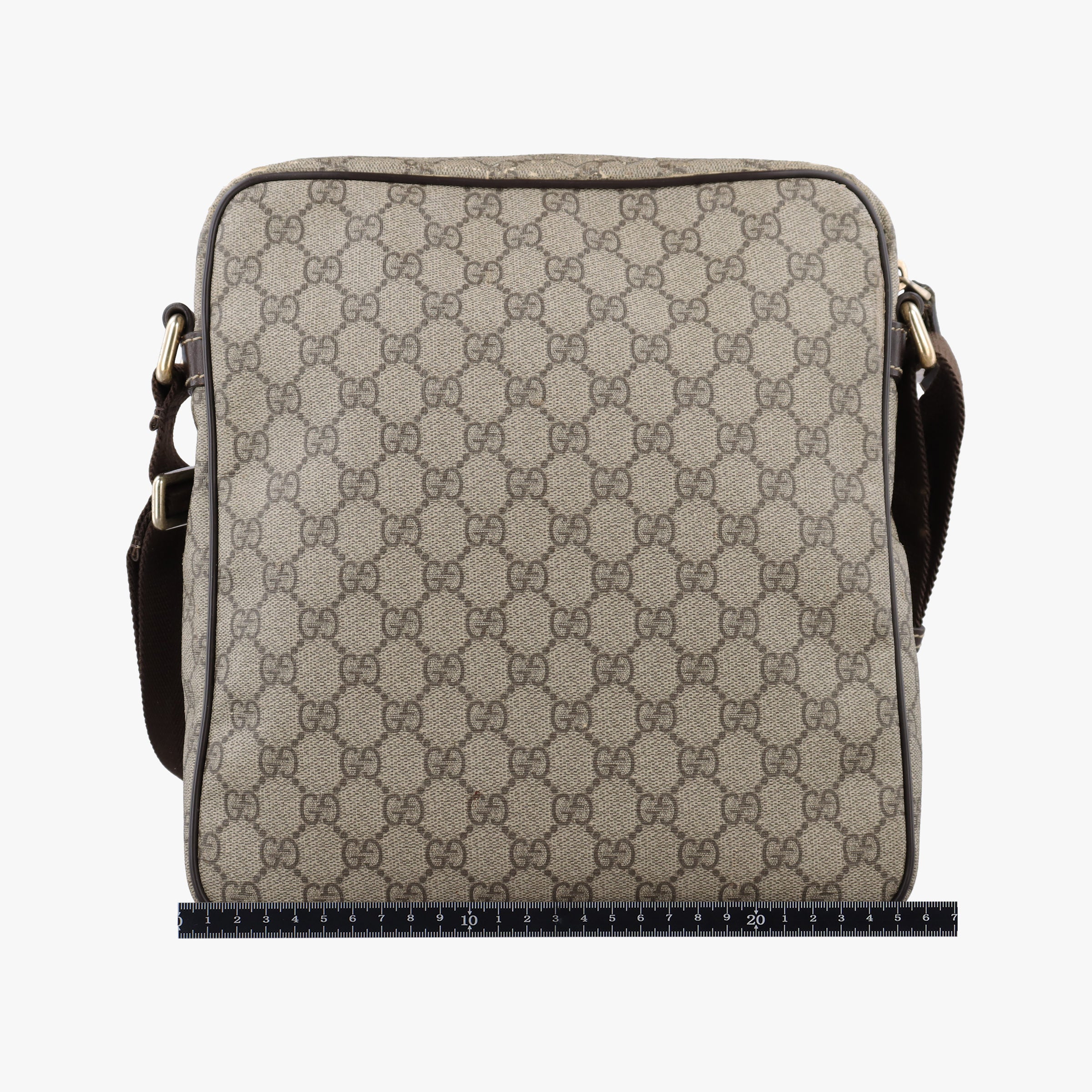 Pre-owned Gucci GG Imprime Messenger Beige×Brown PVC coated canvas×Leather 201448 shoulderbag | stylenewstar