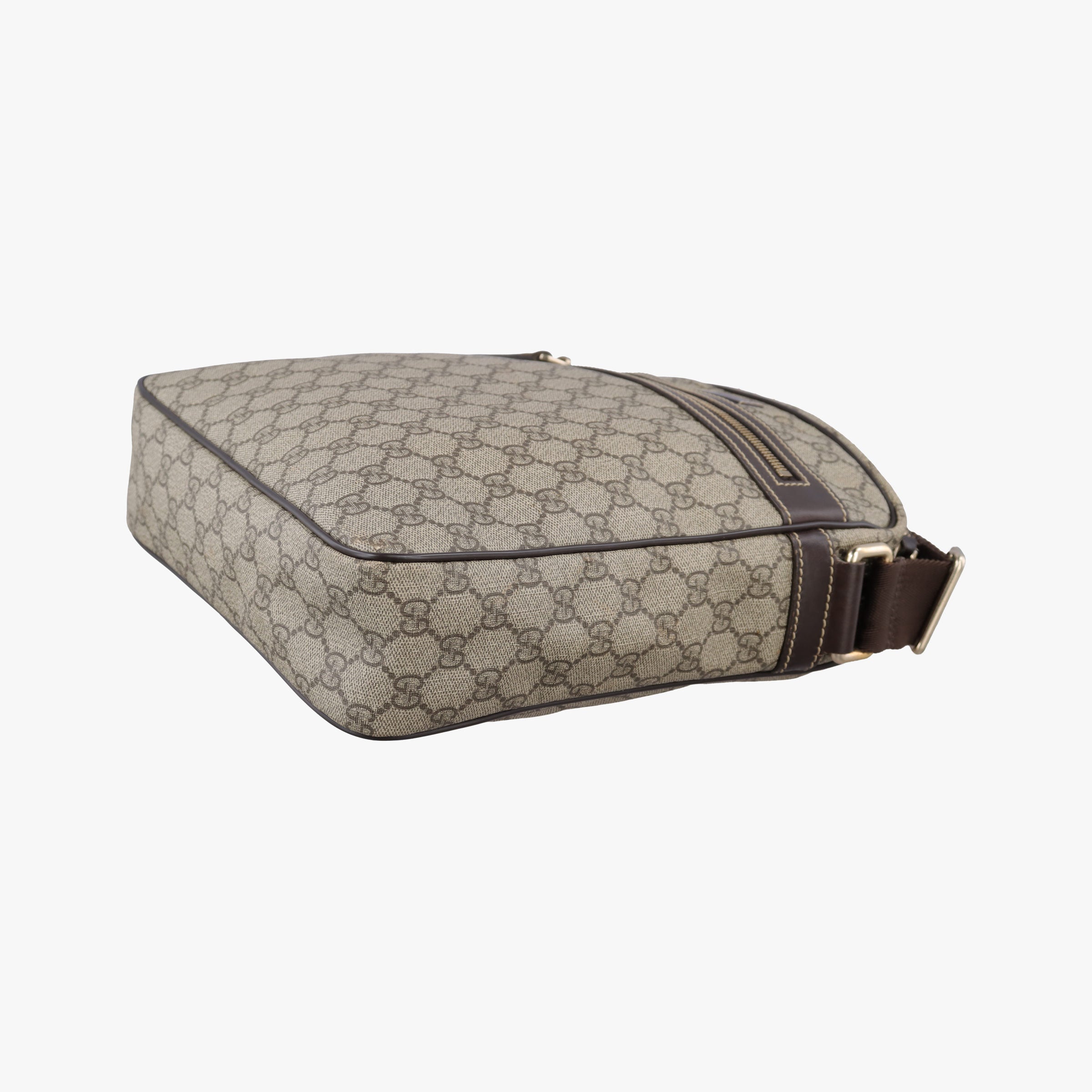 Pre-owned Gucci GG Imprime Messenger Beige×Brown PVC coated canvas×Leather 201448 shoulderbag | stylenewstar
