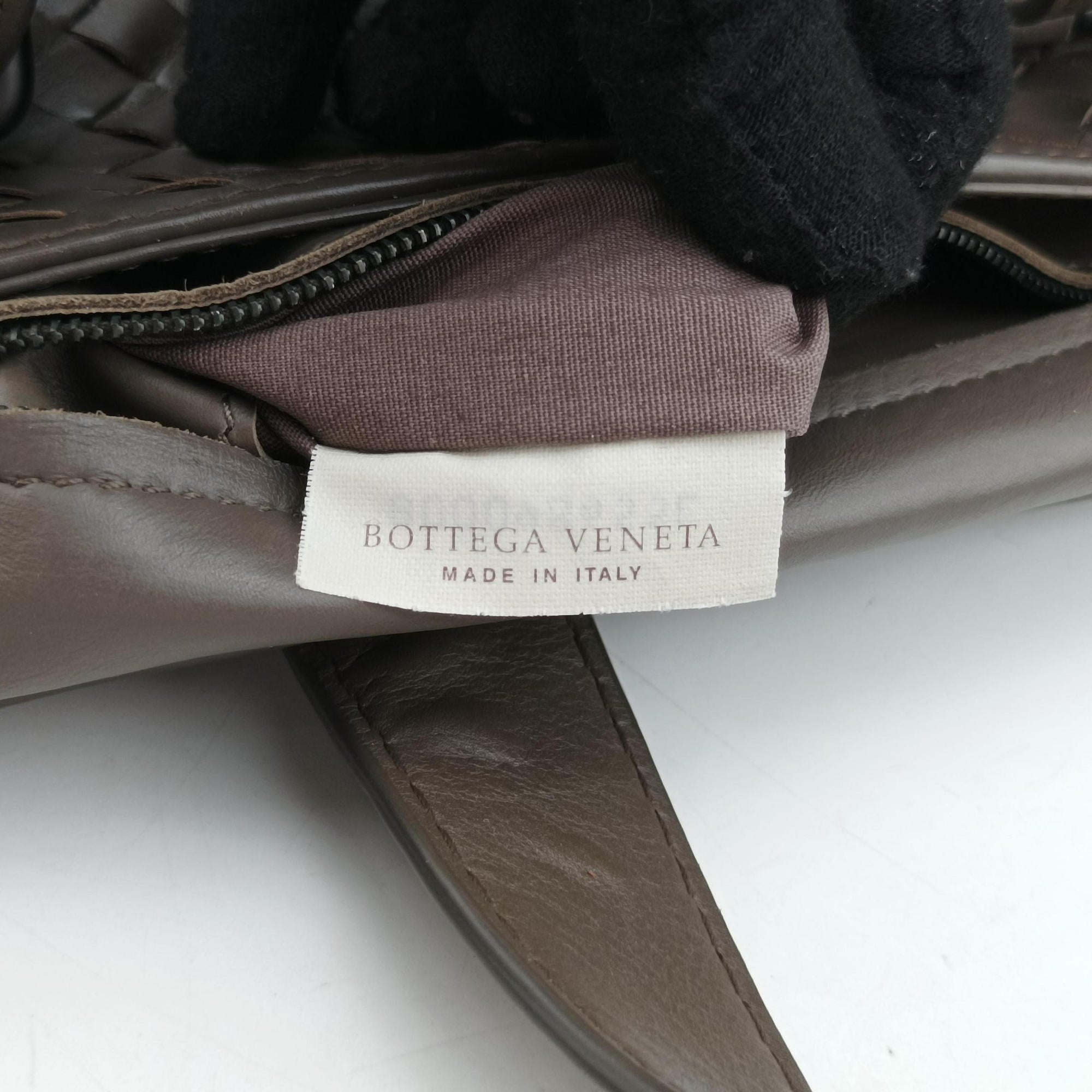 Pre-owned Bottega Veneta Intrecciato Shopper Acatl Brown lambskin  handbag | stylenewstar
