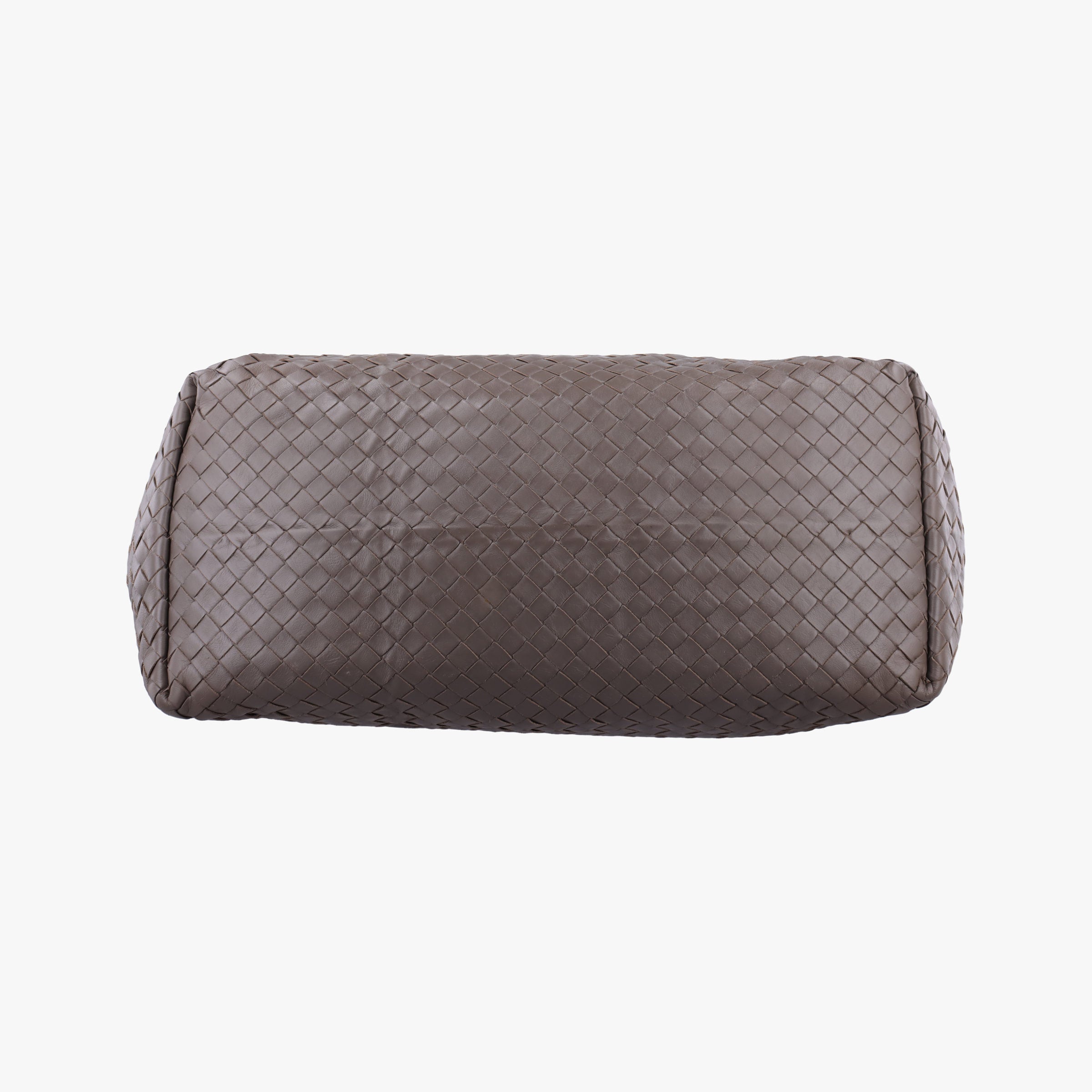 Pre-owned Bottega Veneta Intrecciato Shopper Acatl Brown lambskin  handbag | stylenewstar