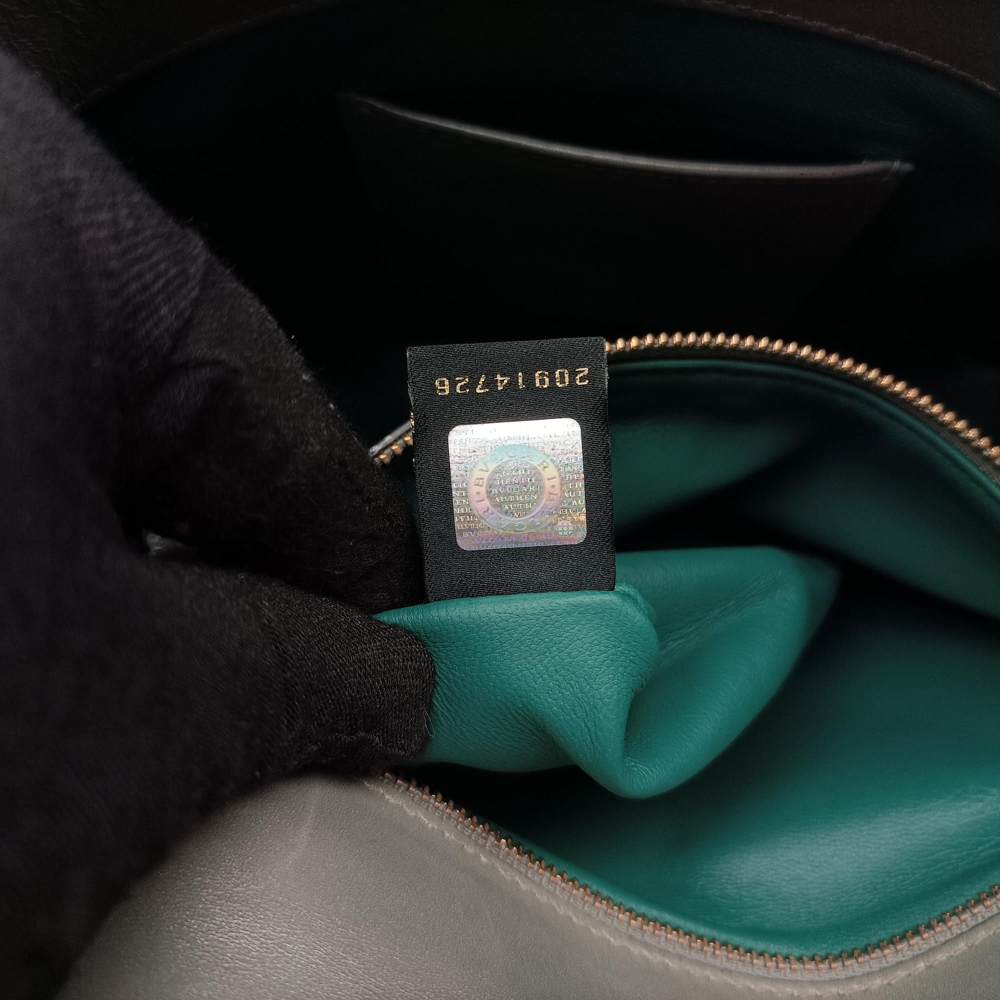 Pre-owned Bvlgari SERPENTI FOREVER Grey Galuchat Skin×Leather  shoulderbag | stylenewstar