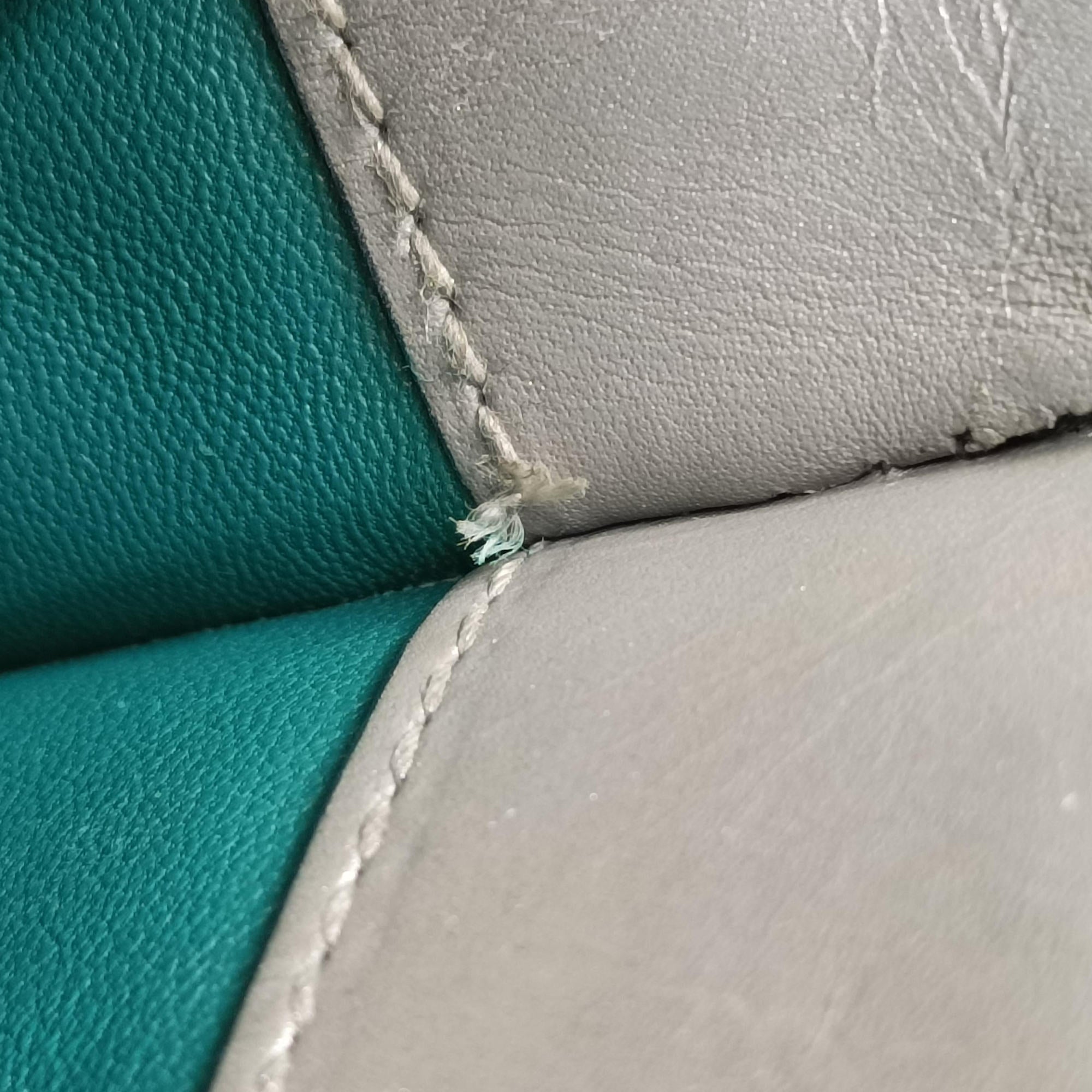 Pre-owned Bvlgari SERPENTI FOREVER Grey Galuchat Skin×Leather  shoulderbag | stylenewstar