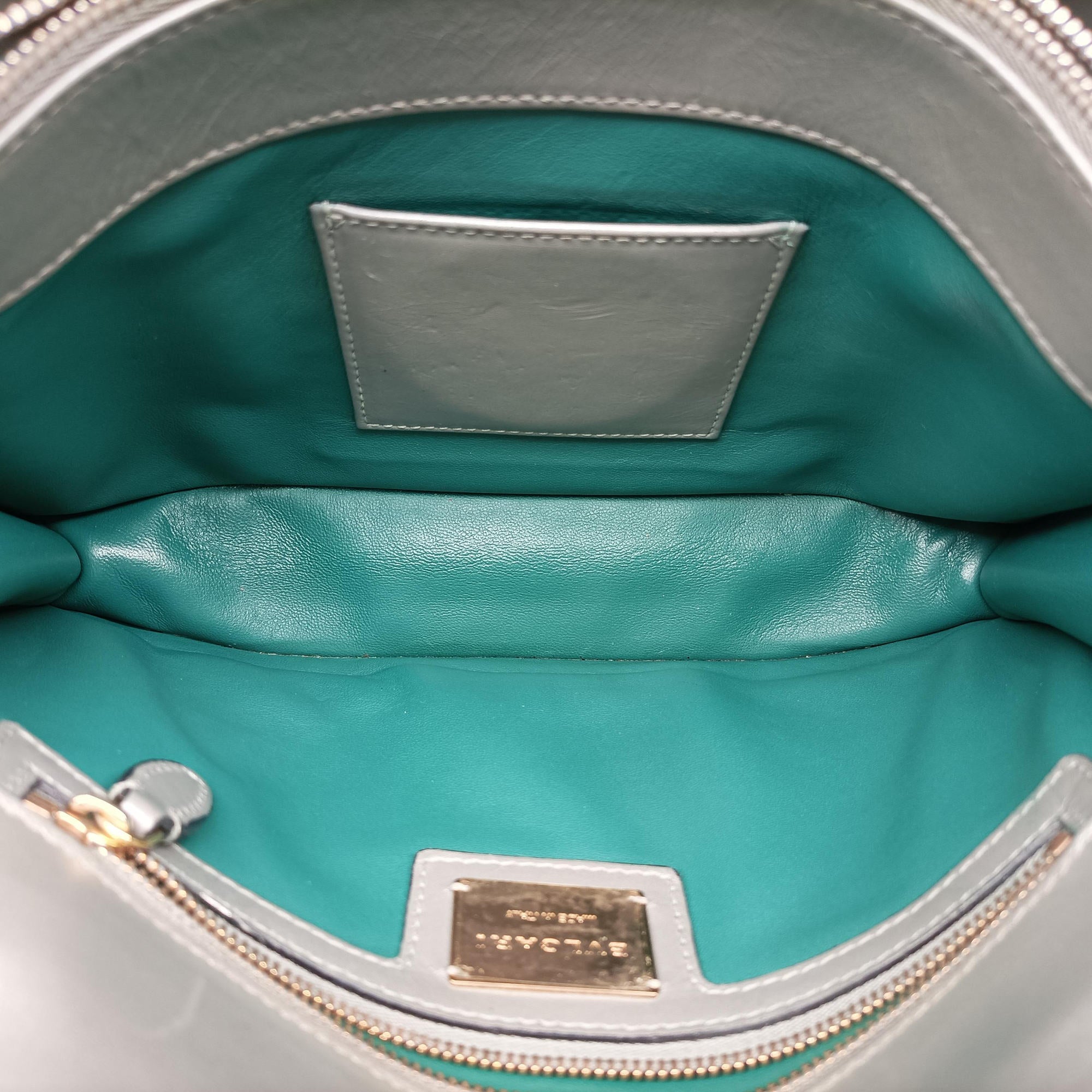 Pre-owned Bvlgari SERPENTI FOREVER Grey Galuchat Skin×Leather  shoulderbag | stylenewstar