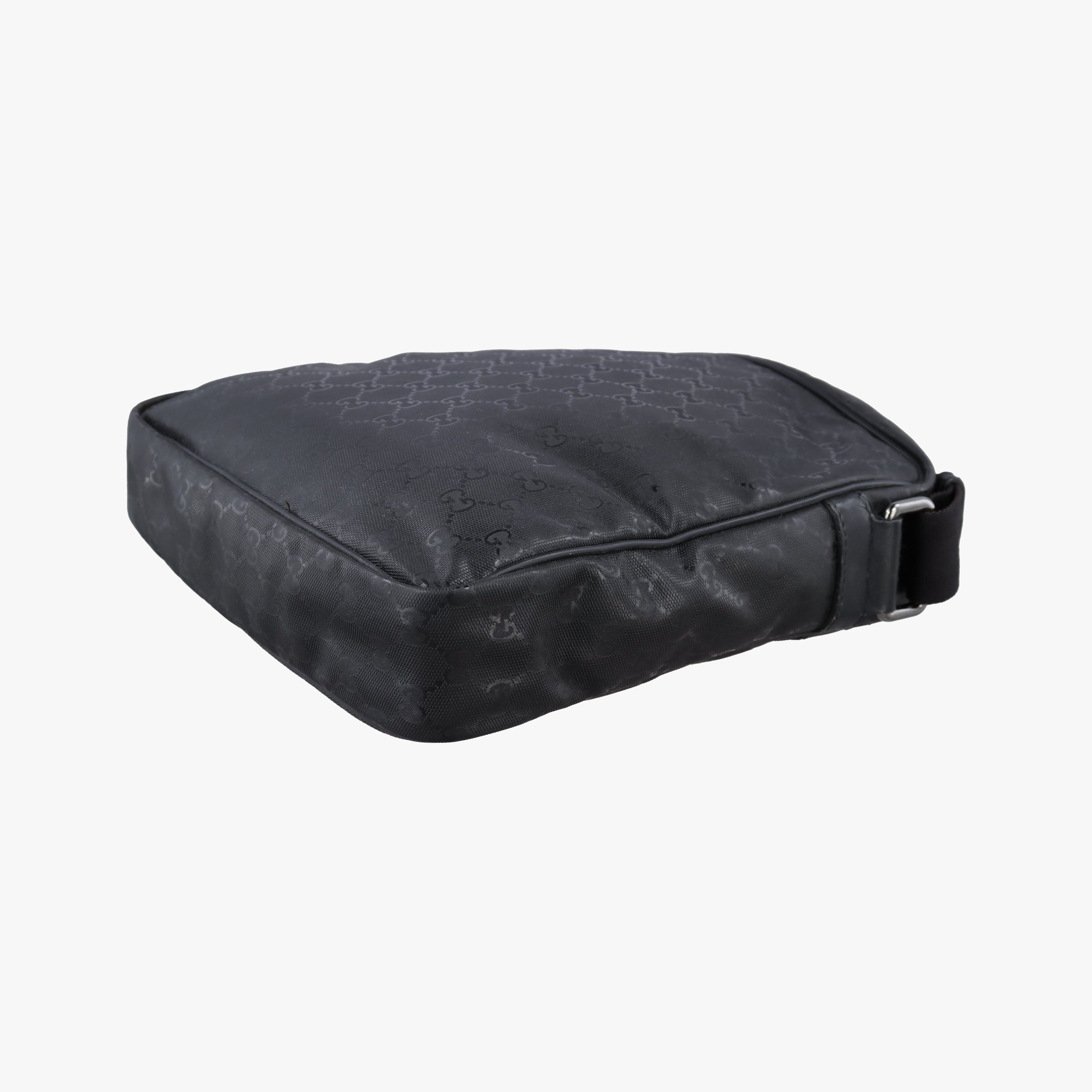 Pre-owned Gucci GG Imprime Messenger Black PVC coated canvas 201448 shoulderbag | stylenewstar