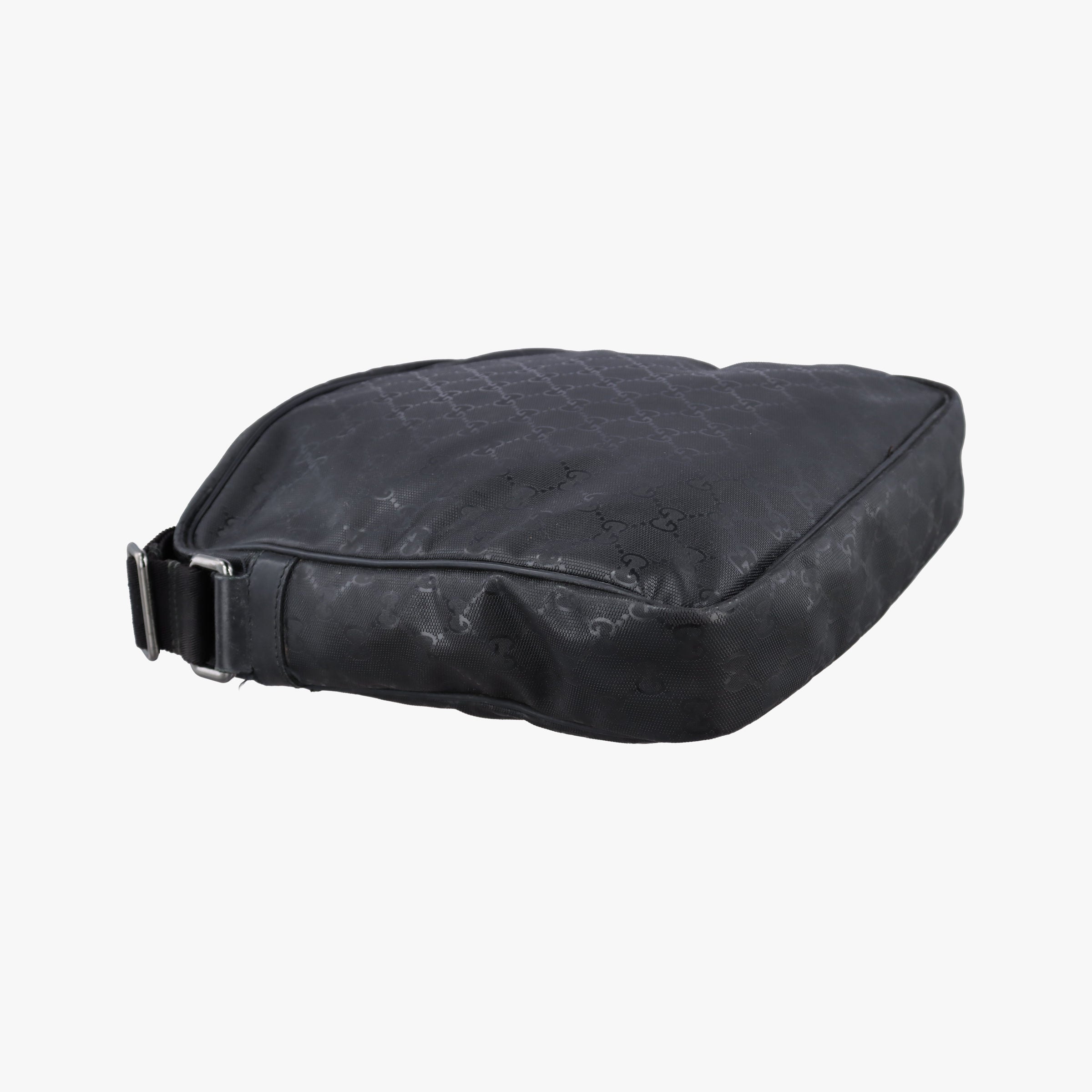Pre-owned Gucci GG Imprime Messenger Black PVC coated canvas 201448 shoulderbag | stylenewstar