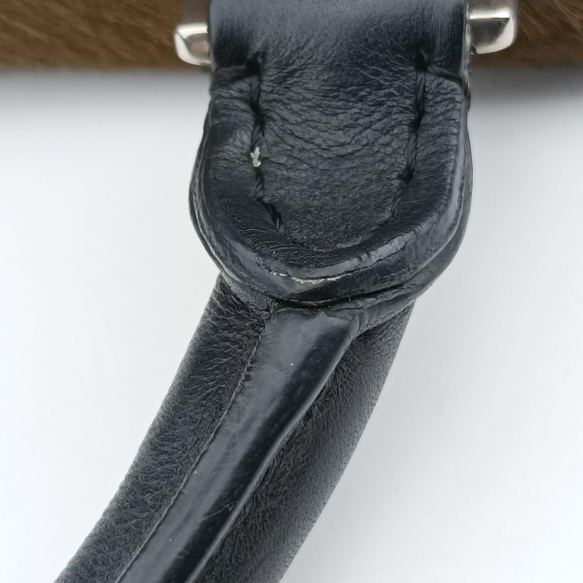 Pre-owned Celine Trapeze Black×Brown×Blue ponyhair  shoulderbag | stylenewstar