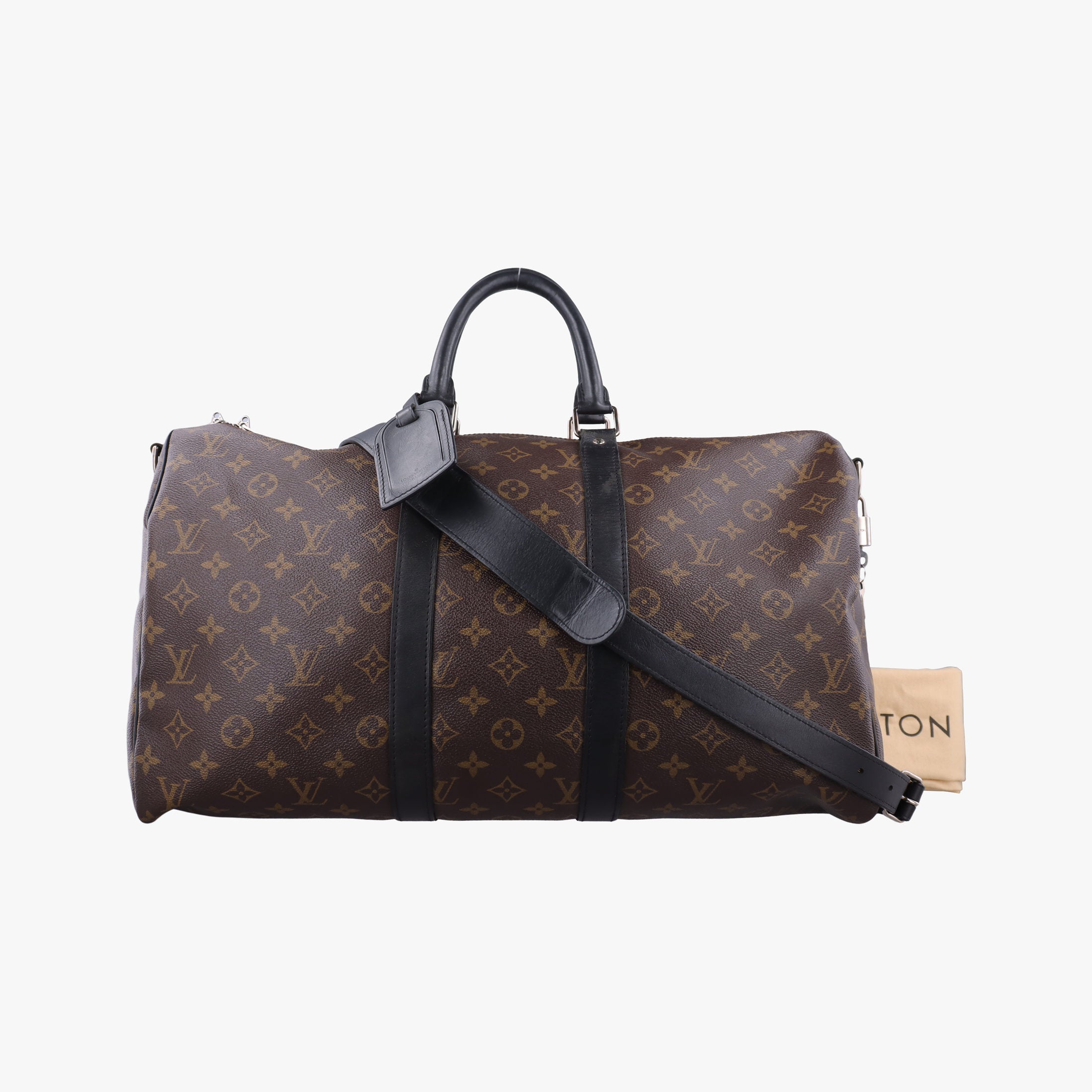 Secondhand Louis Vuitton Keepall Bandouliere 45 Monogram Eclipse Monogram Eclipse Canvas M56711 shoulderbag | stylenewstar