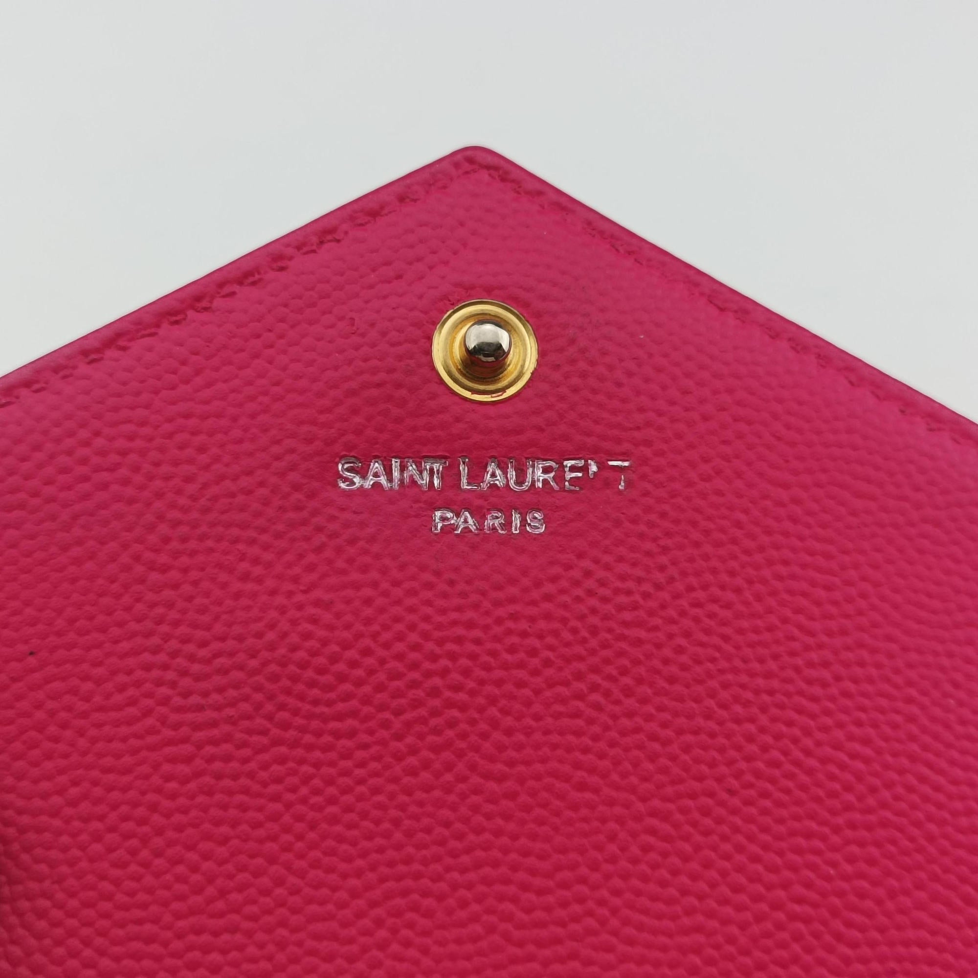 Pre-owned Yves Saint Laurent MONOGRAM Rose Leather 360452 shoulderbag | stylenewstar