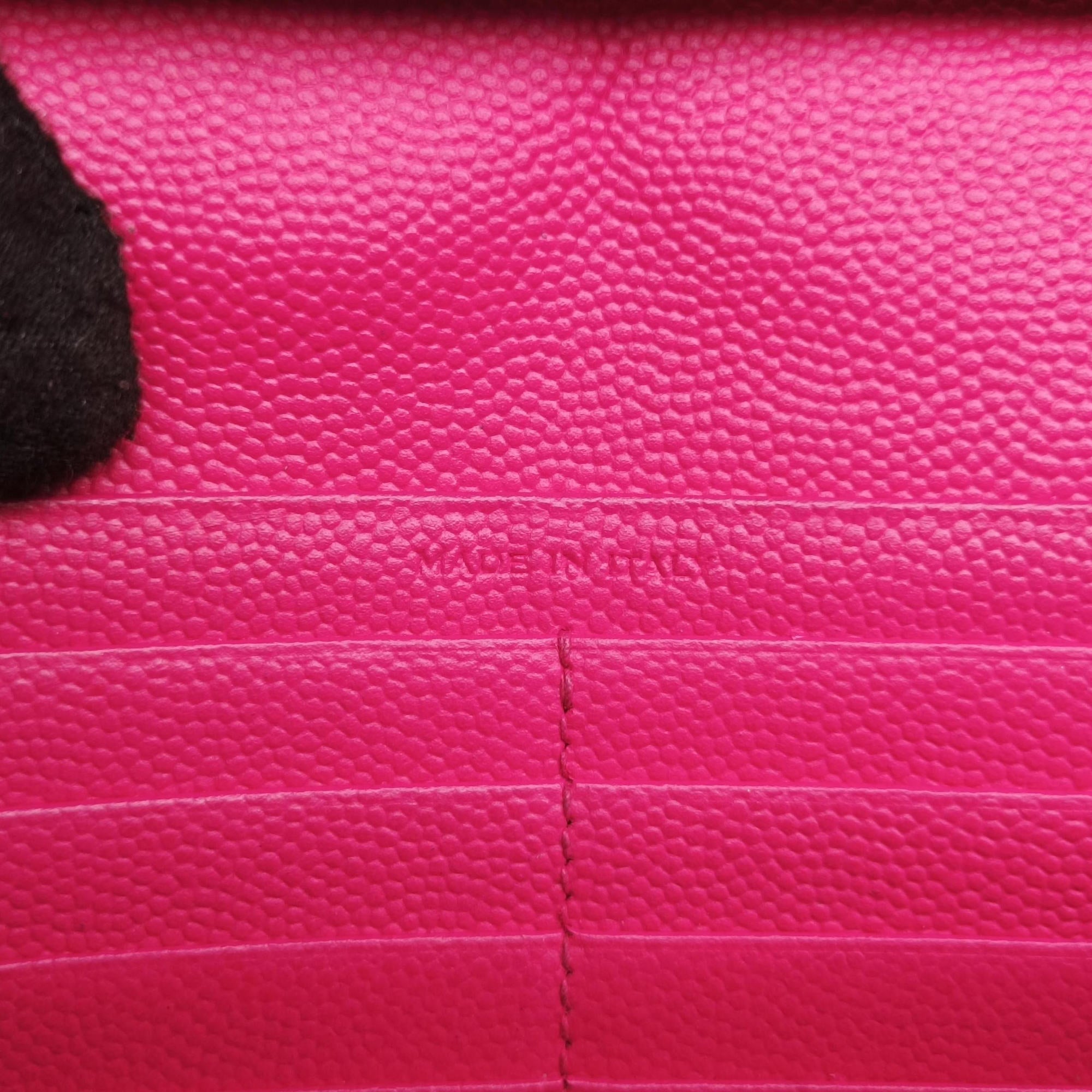 Pre-owned Yves Saint Laurent MONOGRAM Rose Leather 360452 shoulderbag | stylenewstar