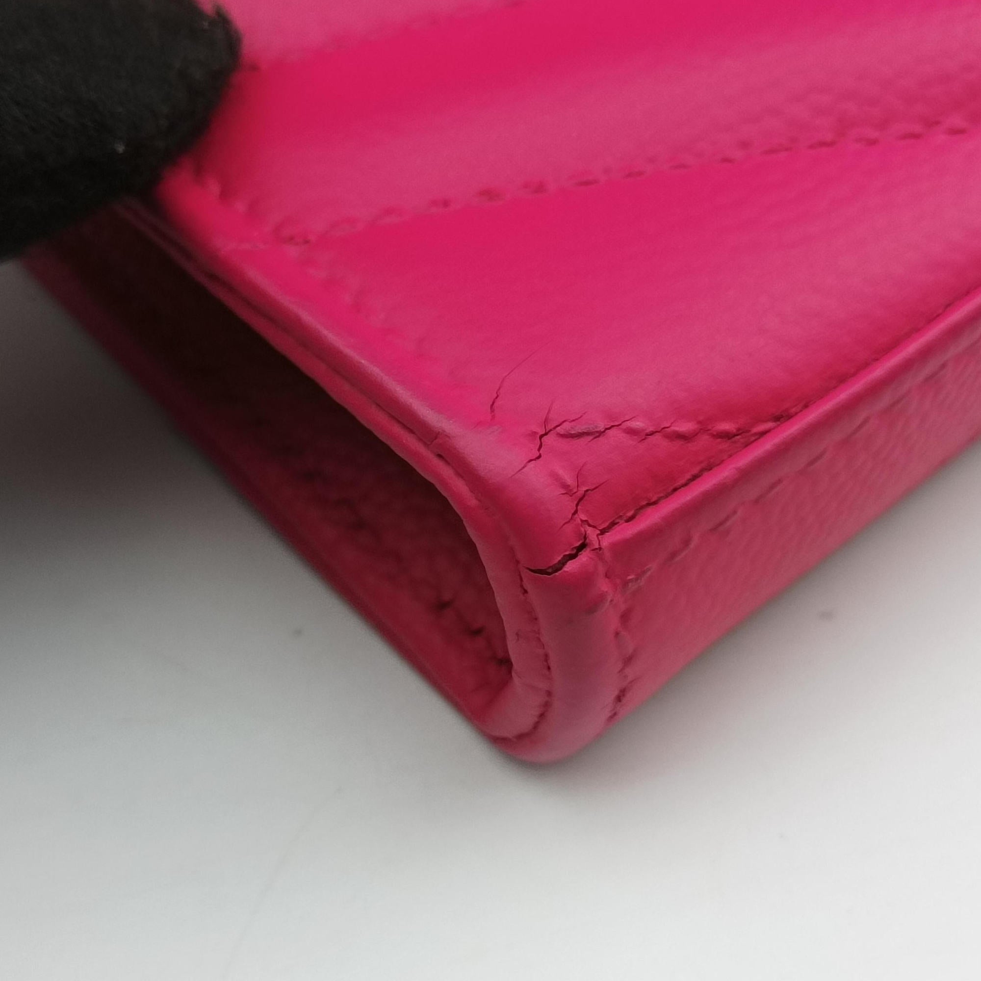 Pre-owned Yves Saint Laurent MONOGRAM Rose Leather 360452 shoulderbag | stylenewstar