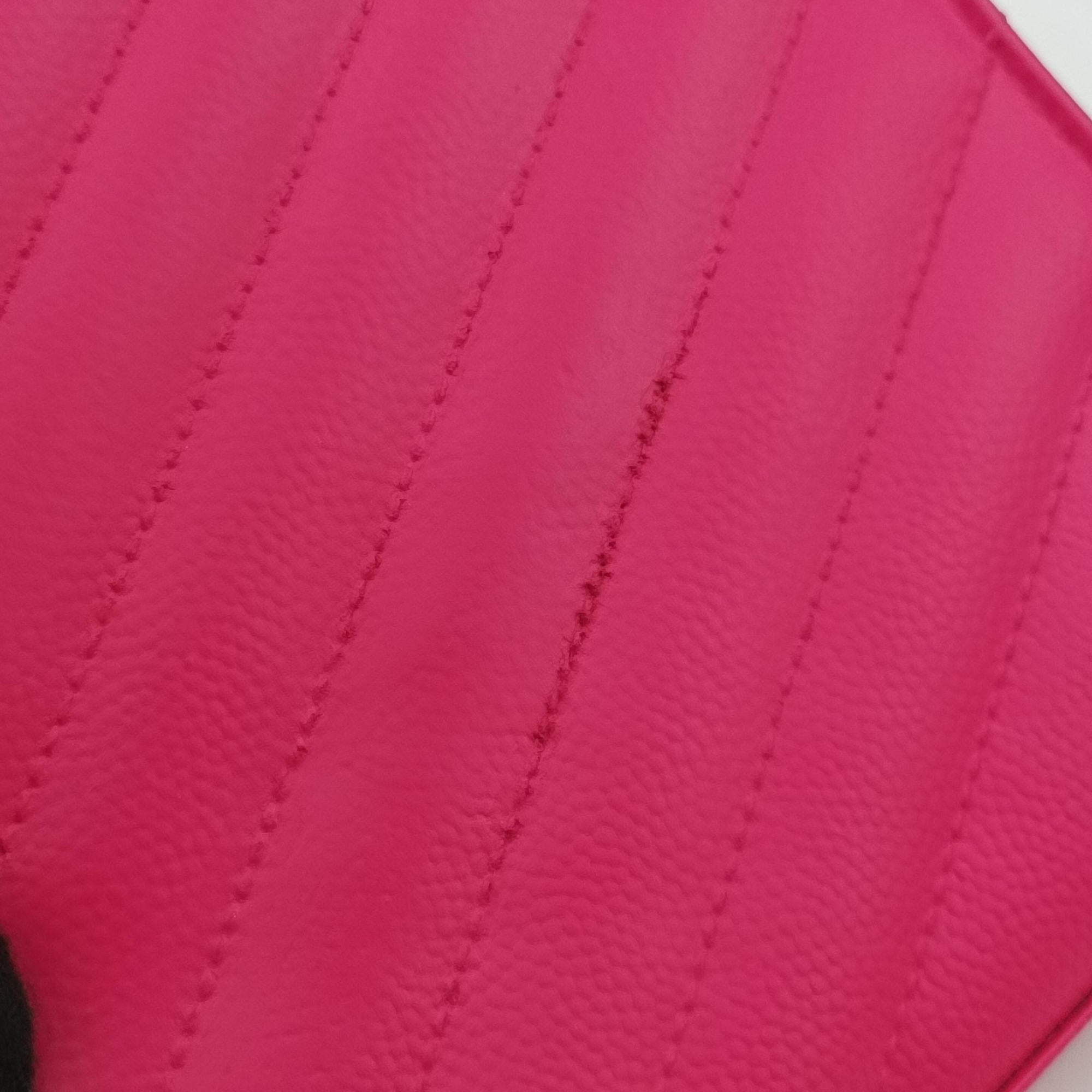 Pre-owned Yves Saint Laurent MONOGRAM Rose Leather 360452 shoulderbag | stylenewstar