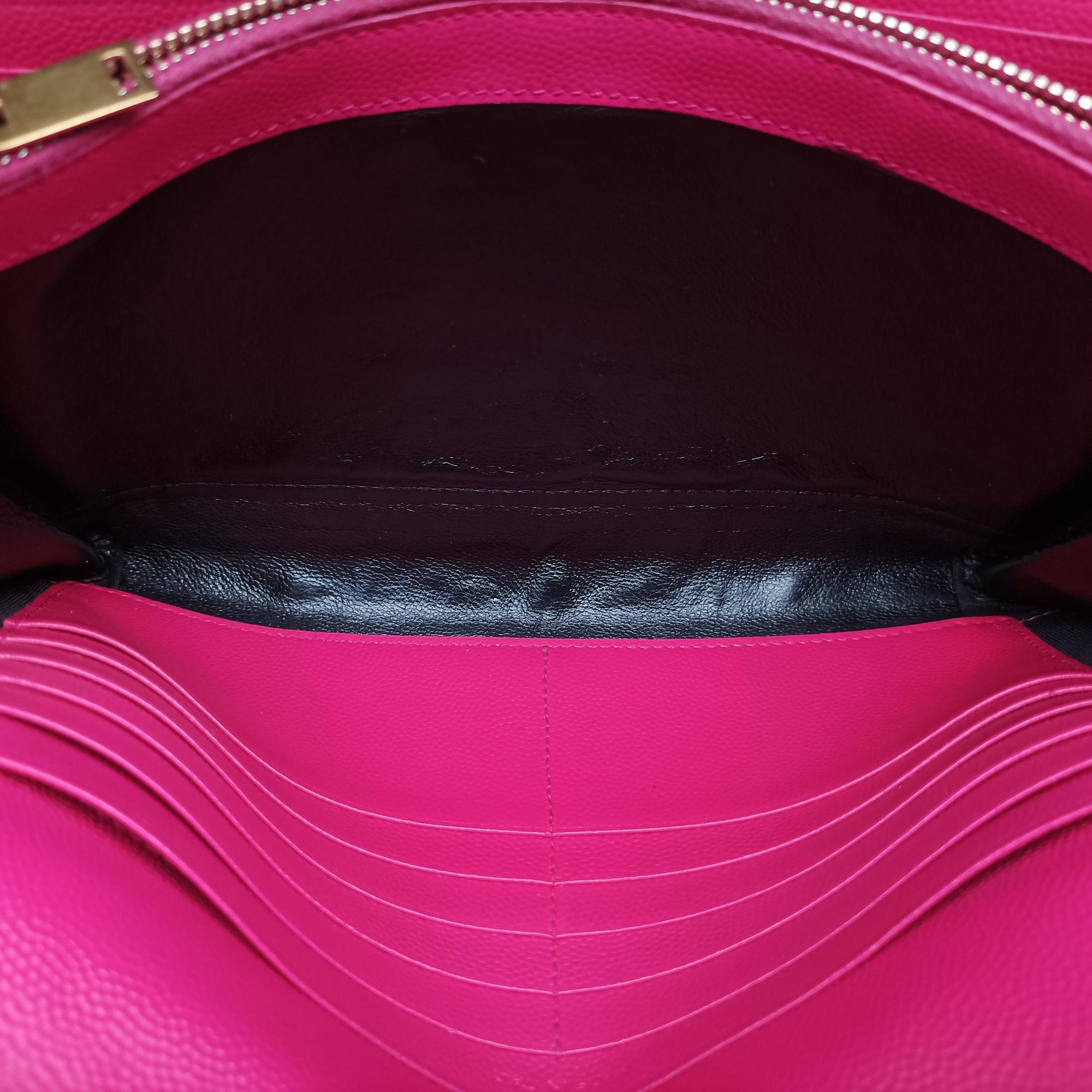 Pre-owned Yves Saint Laurent MONOGRAM Rose Leather 360452 shoulderbag | stylenewstar