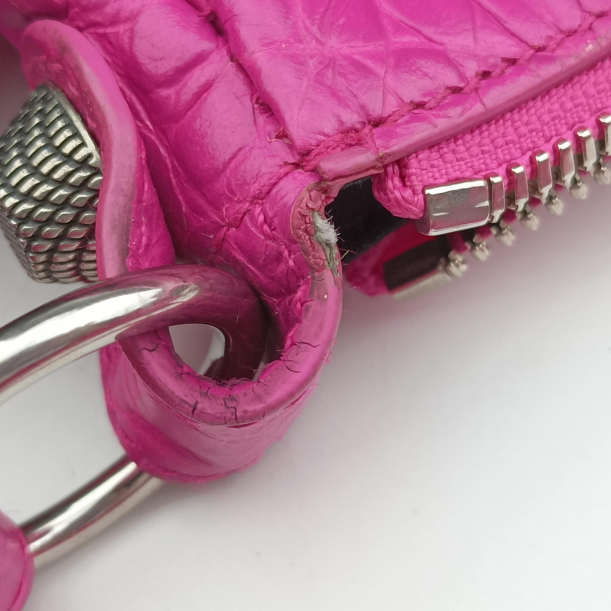 Pre-owned Balenciaga Le Cagole Pink Leather  shoulderbag | stylenewstar