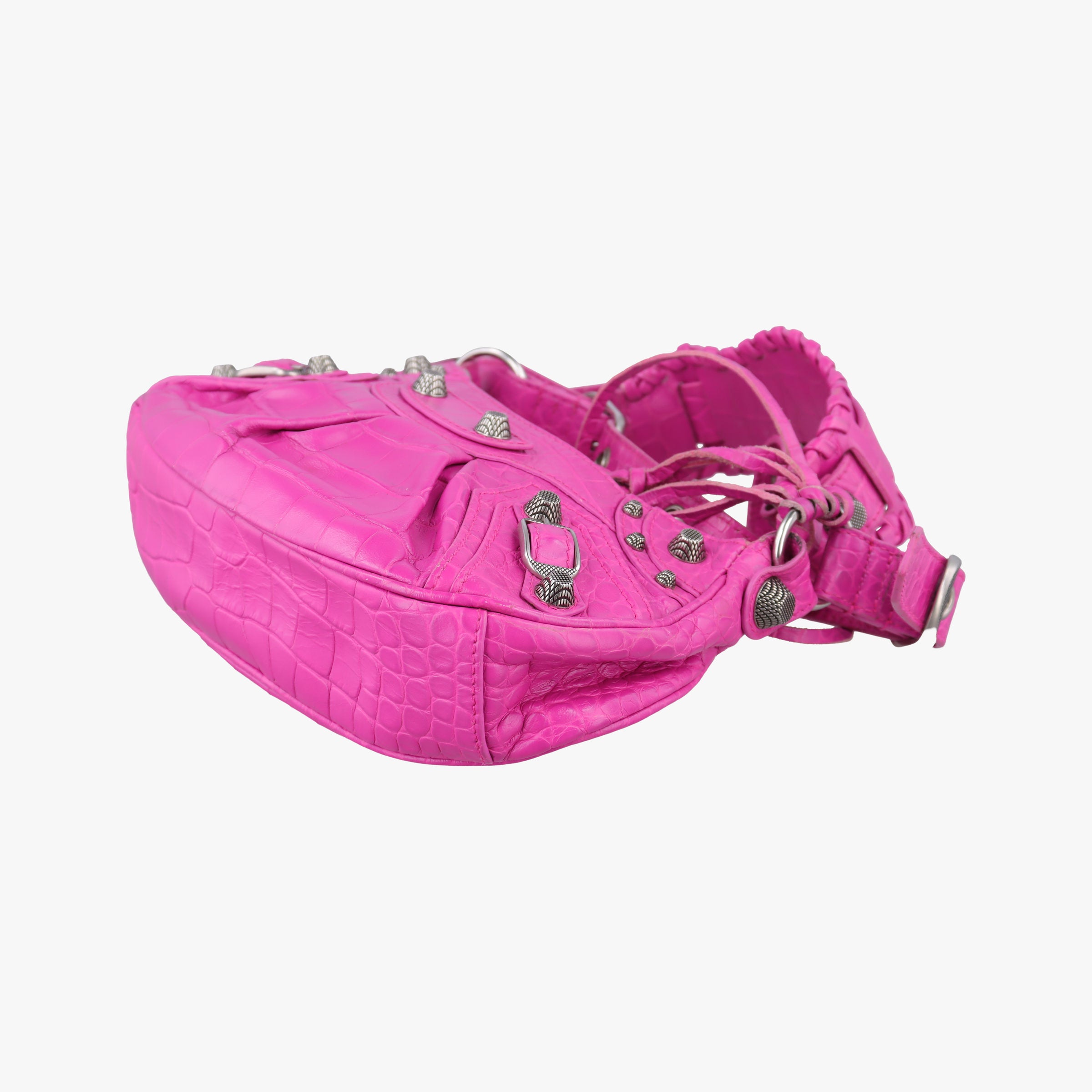 Pre-owned Balenciaga Le Cagole Pink Leather  shoulderbag | stylenewstar