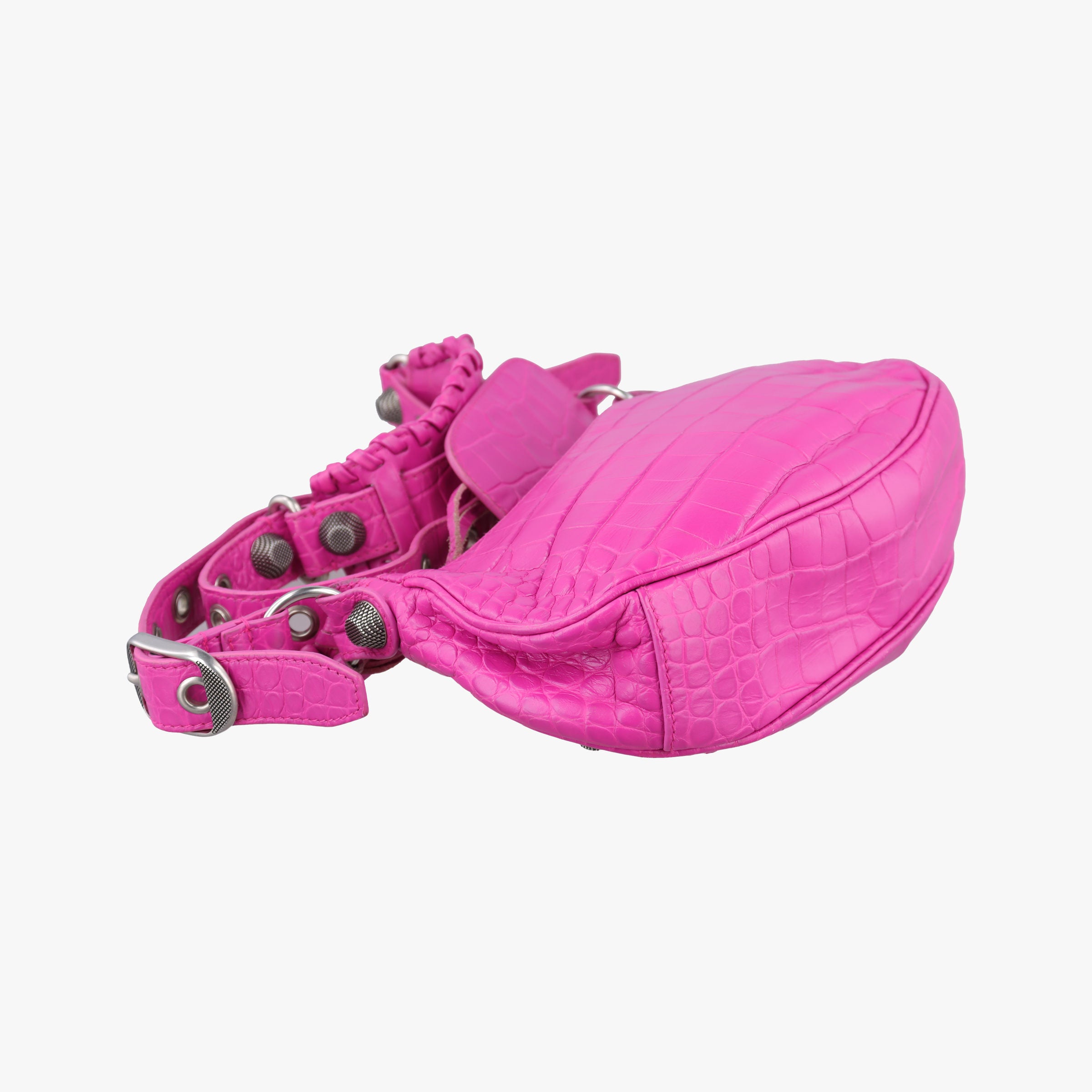 Pre-owned Balenciaga Le Cagole Pink Leather  shoulderbag | stylenewstar