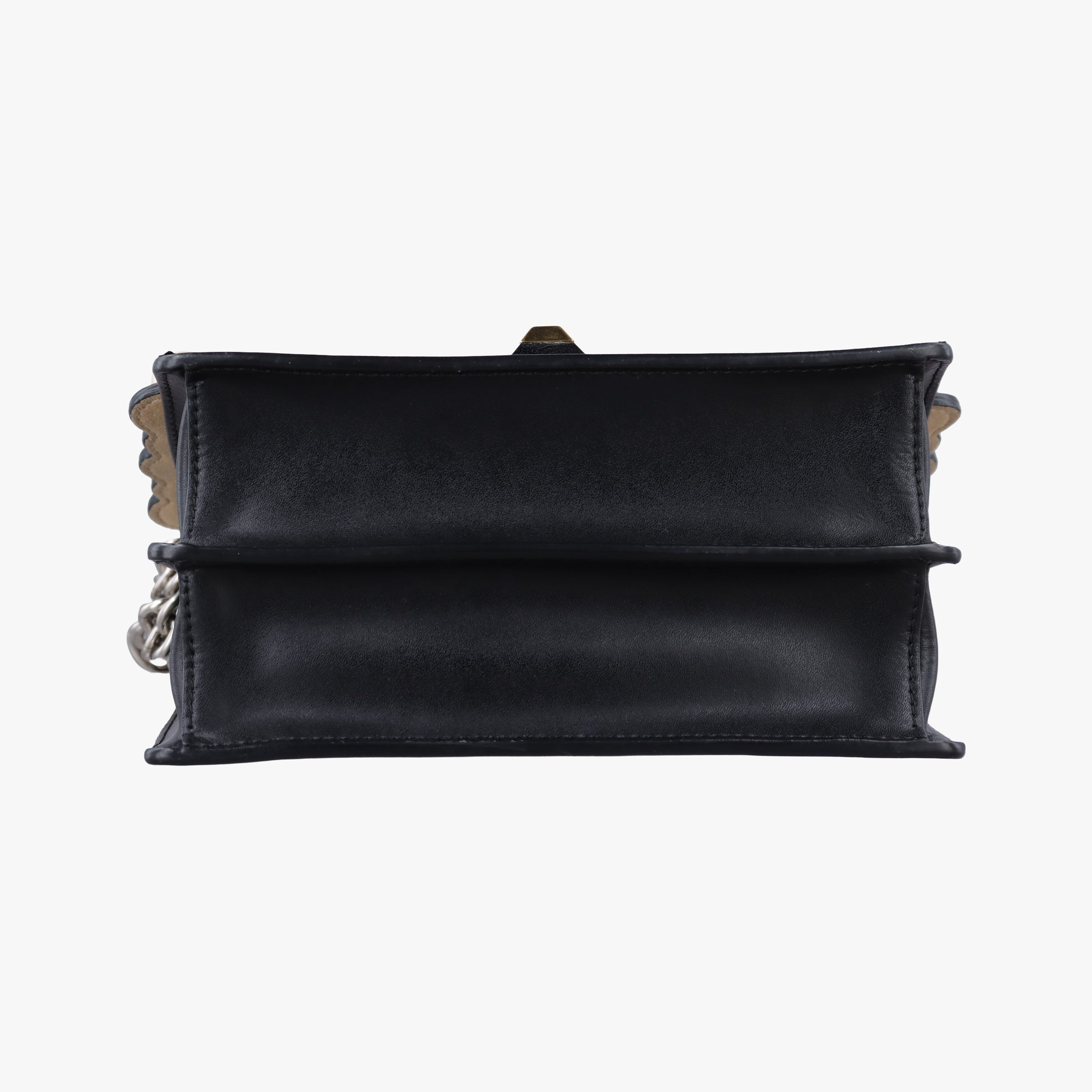 Pre-owned Fendi studded Kan I Black Leather 8M0381 shoulderbag | stylenewstar