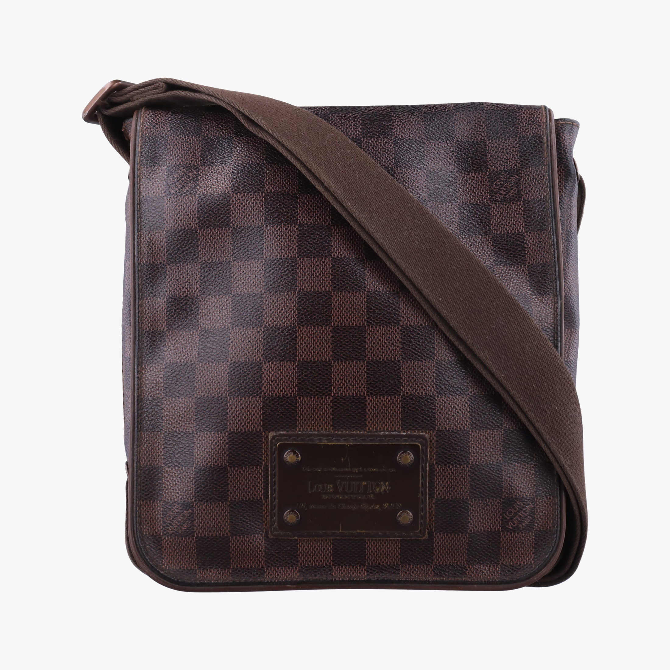 Pre-owned Louis Vuitton BROOKLYN PM EBENE Damier Canvas N51210 shoulderbag | stylenewstar