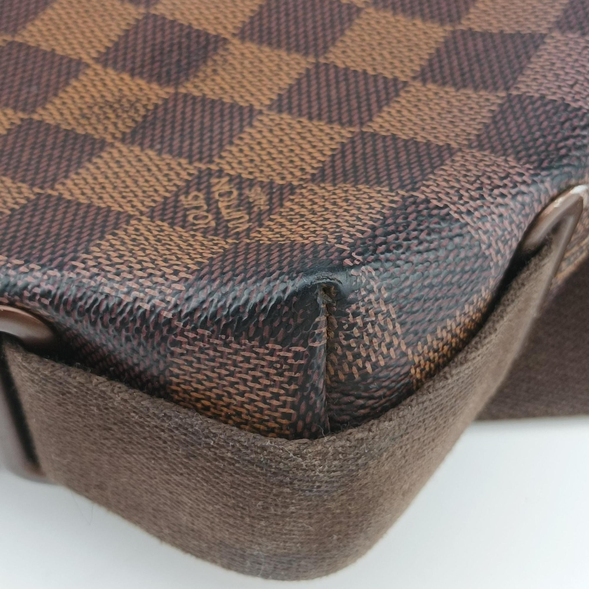 Pre-owned Louis Vuitton BROOKLYN PM EBENE Damier Canvas N51210 shoulderbag | stylenewstar