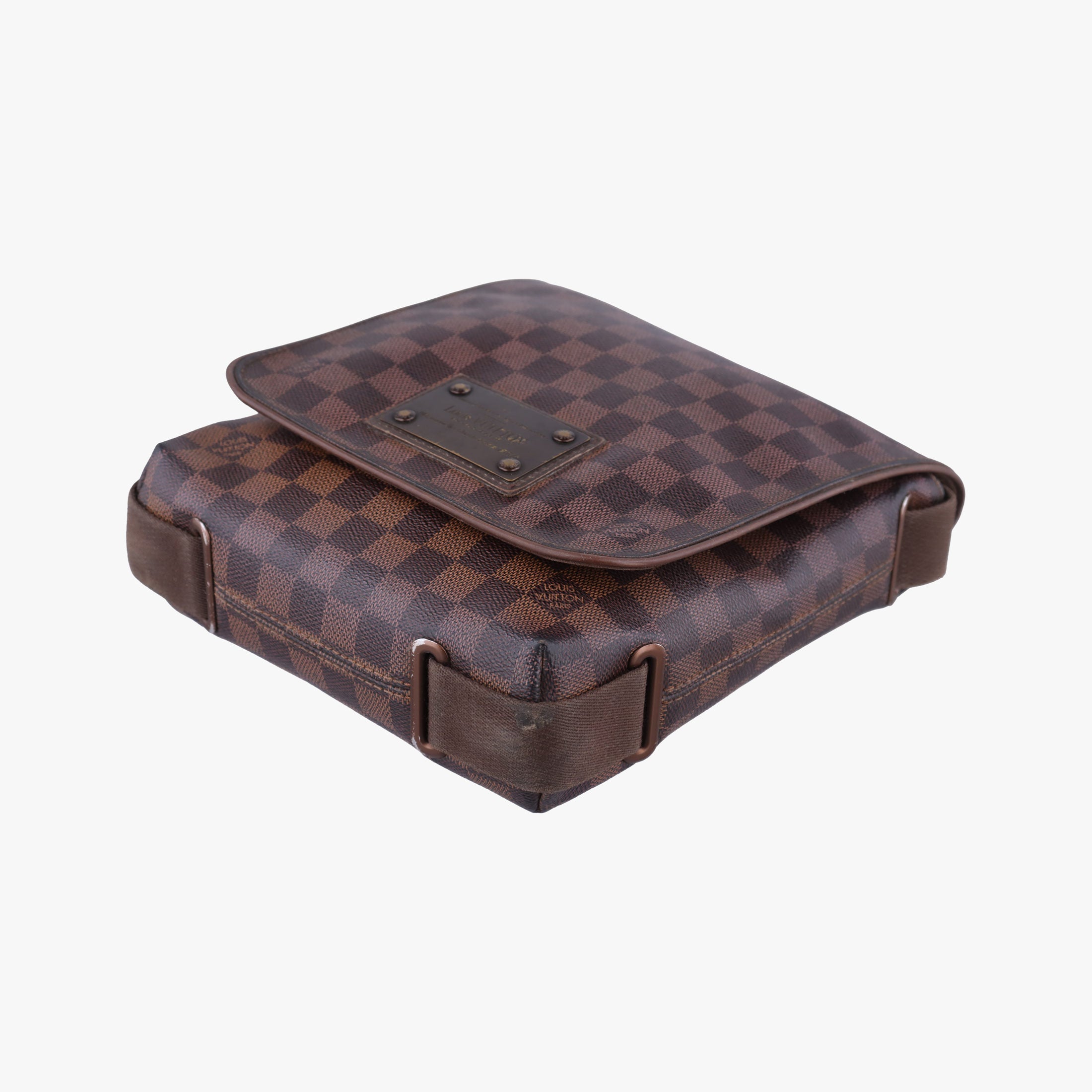 Pre-owned Louis Vuitton BROOKLYN PM EBENE Damier Canvas N51210 shoulderbag | stylenewstar