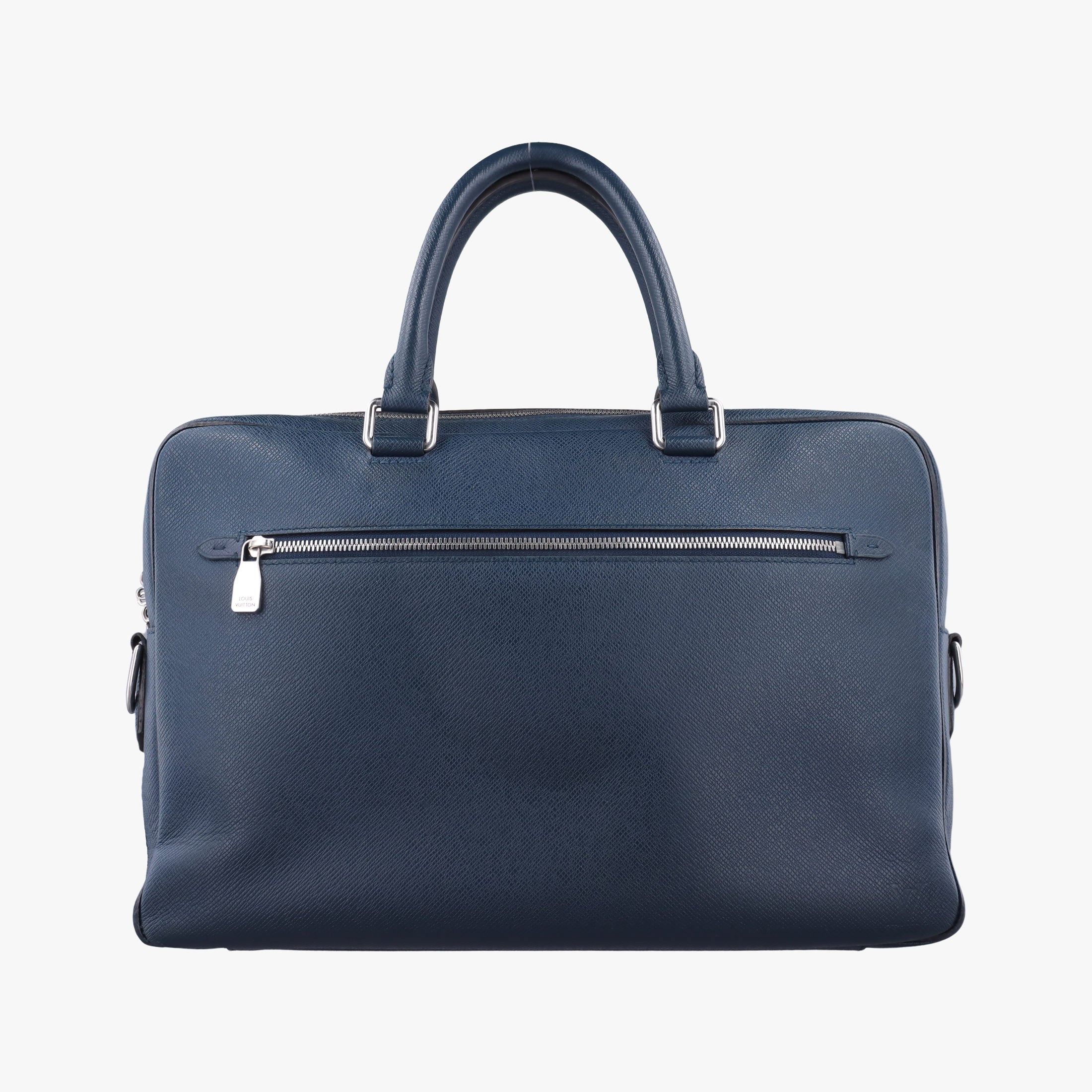 Pre-owned Louis Vuitton Porto Document Business MM Navy Taiga M32705 handbag | stylenewstar