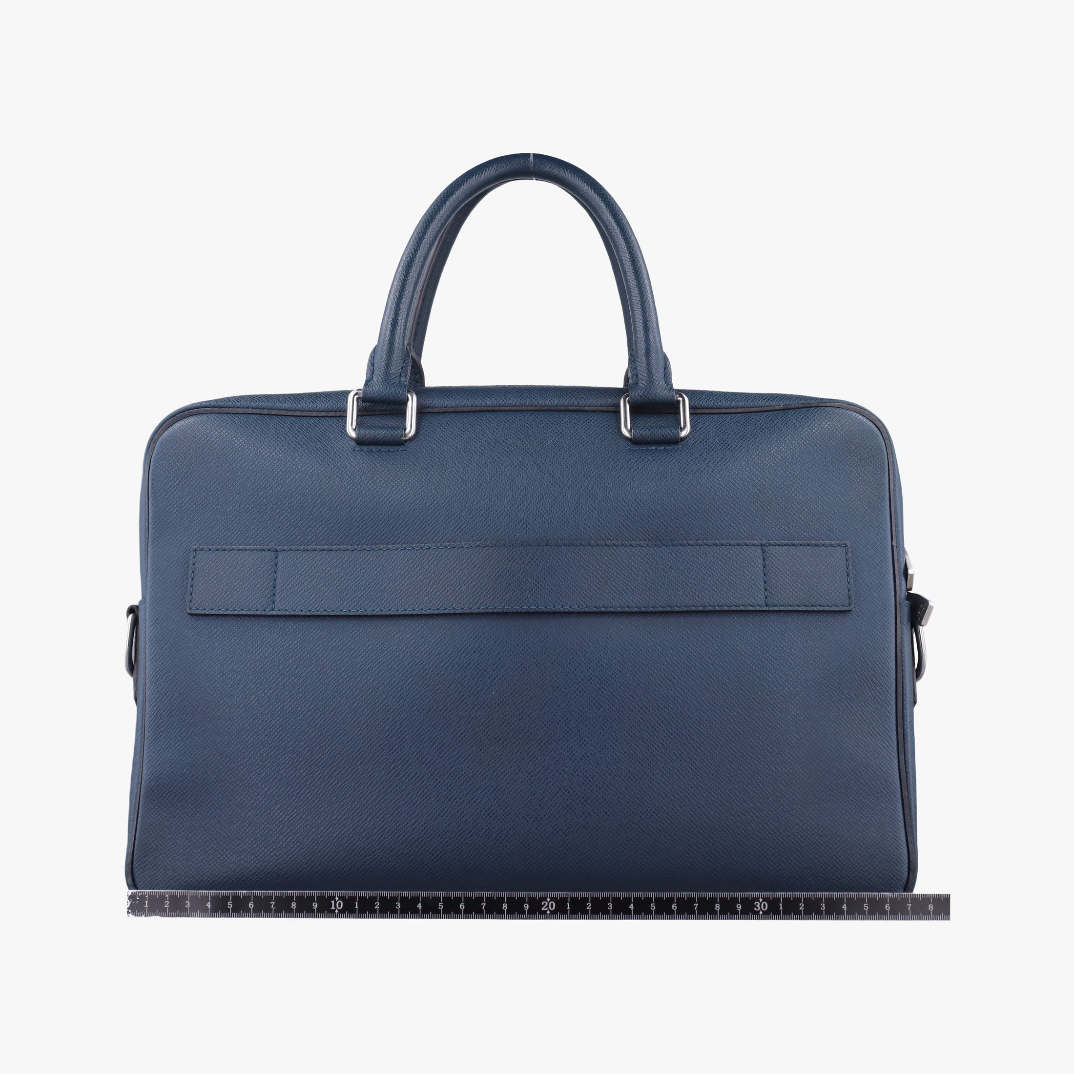 Pre-owned Louis Vuitton Porto Document Business MM Navy Taiga M32705 handbag | stylenewstar