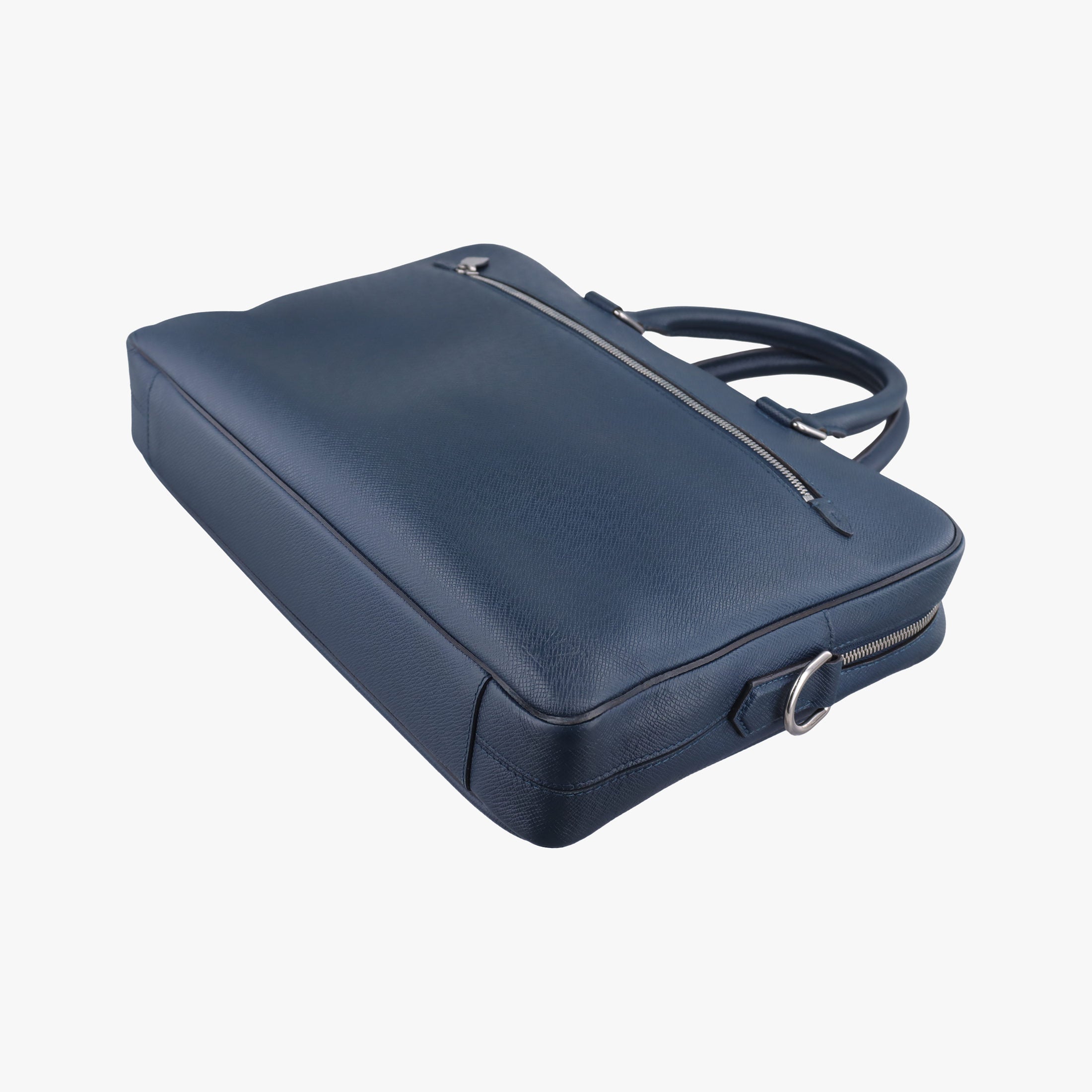 Pre-owned Louis Vuitton Porto Document Business MM Navy Taiga M32705 handbag | stylenewstar