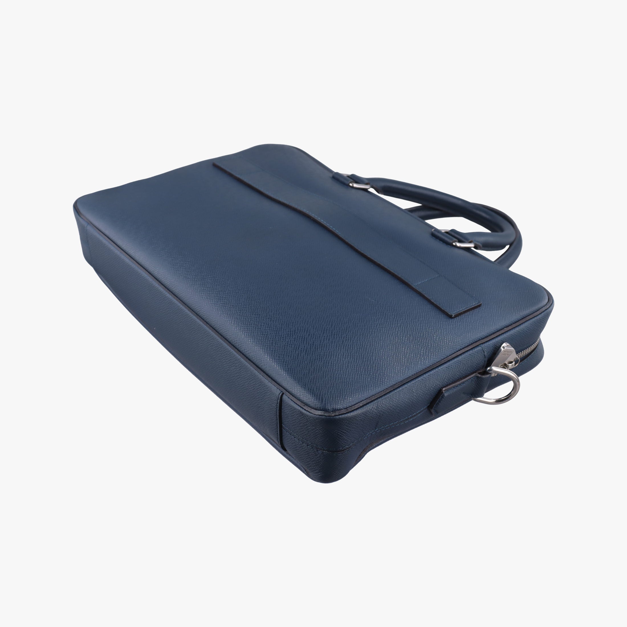 Pre-owned Louis Vuitton Porto Document Business MM Navy Taiga M32705 handbag | stylenewstar