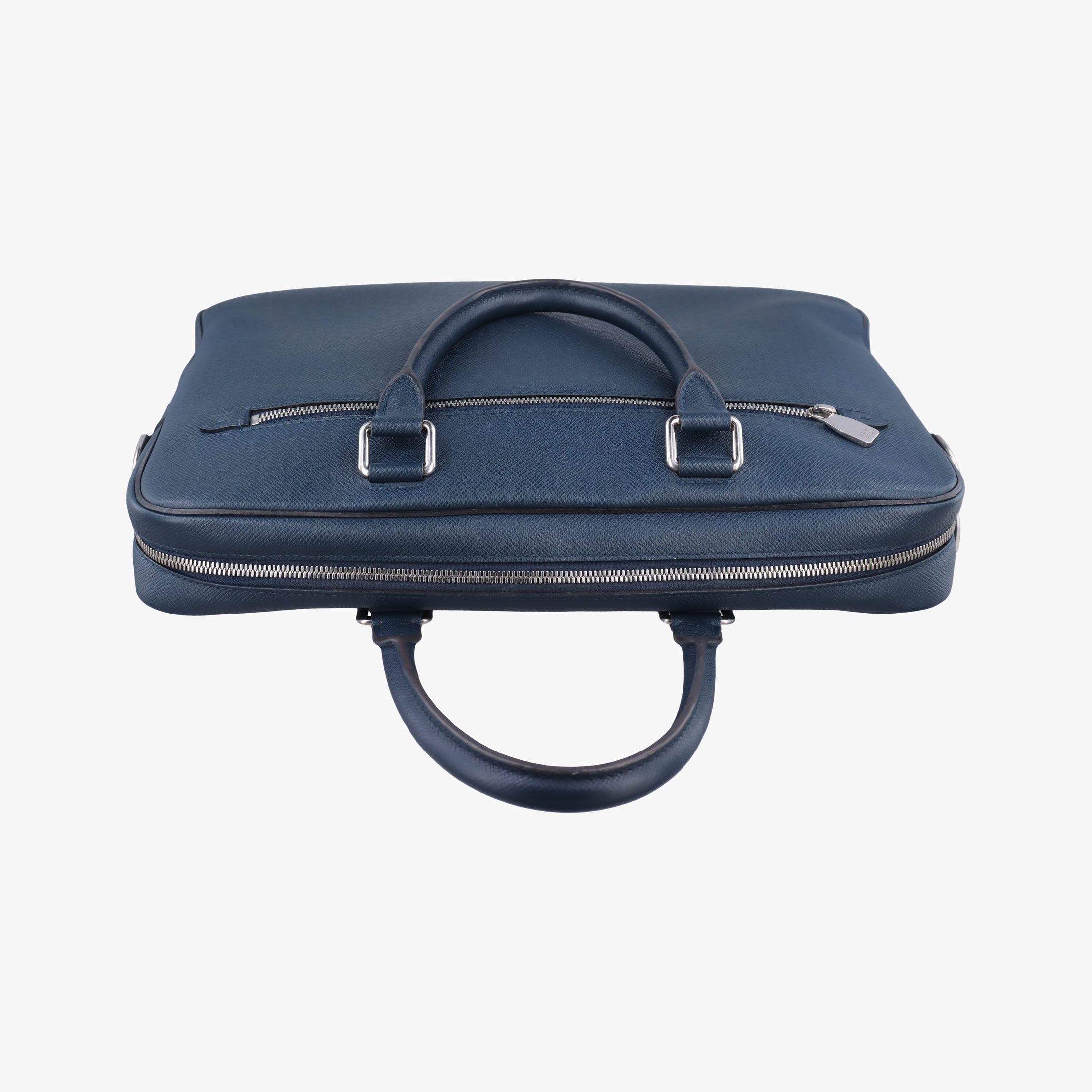 Pre-owned Louis Vuitton Porto Document Business MM Navy Taiga M32705 handbag | stylenewstar