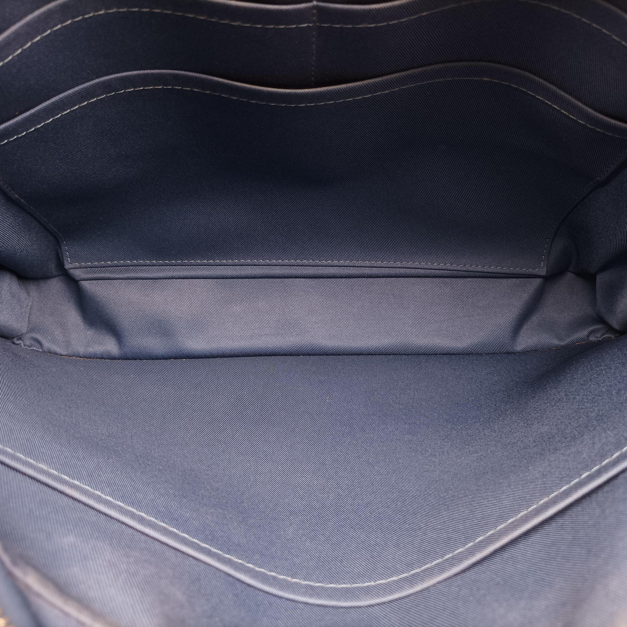 Pre-owned Louis Vuitton Porto Document Business MM Navy Taiga M32705 handbag | stylenewstar