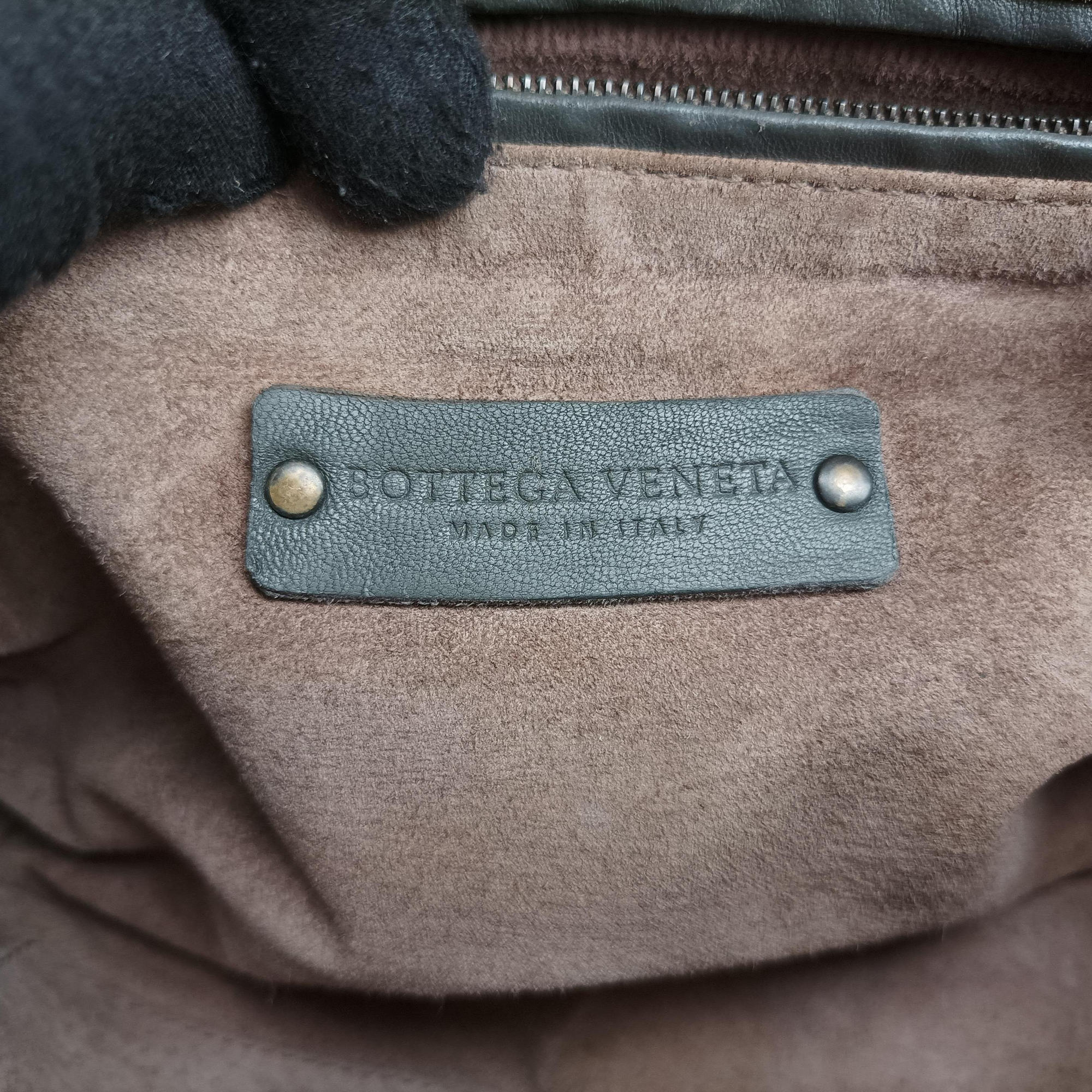 Pre-owned Bottega Veneta NODINI Intrecciato Grey lambskin  shoulderbag | stylenewstar