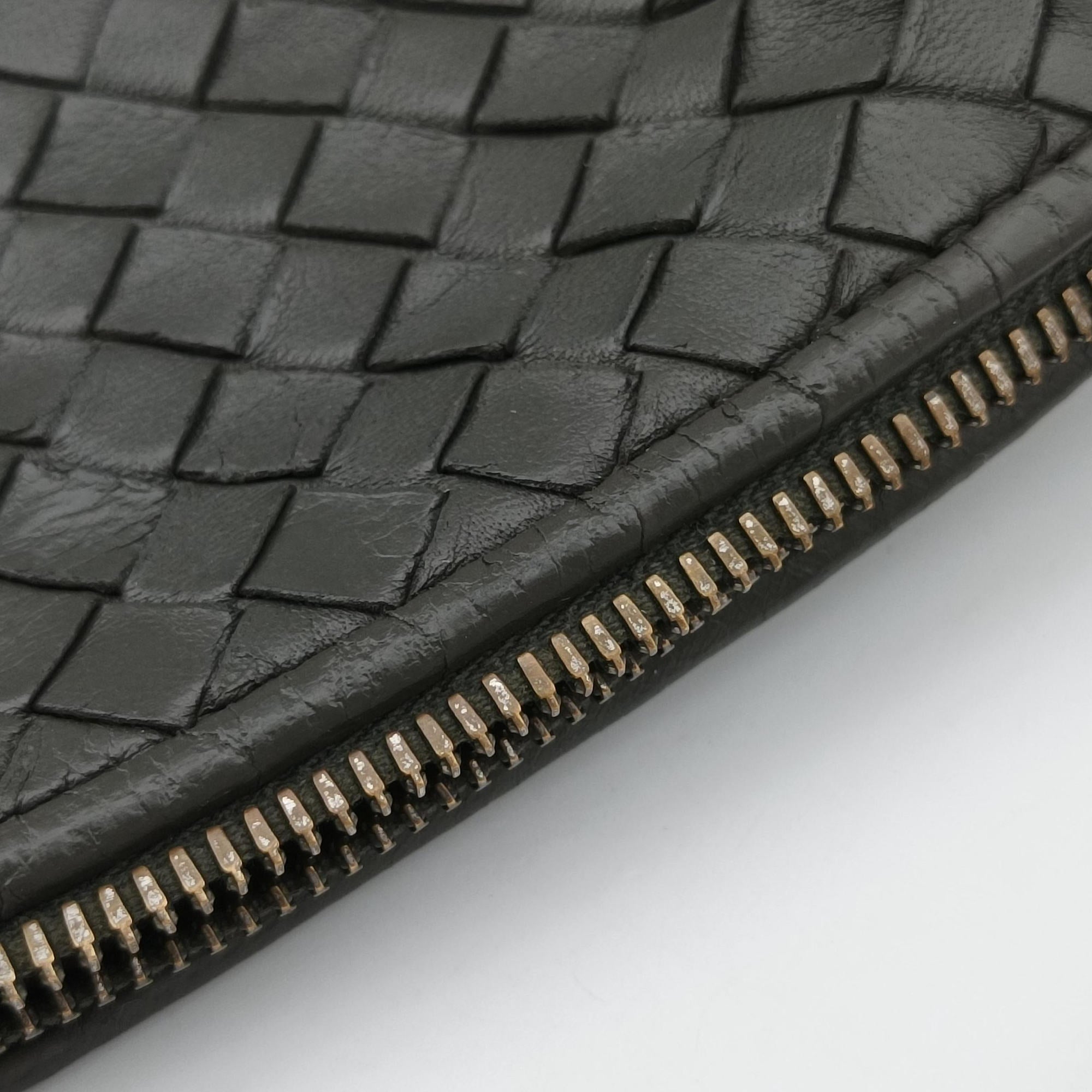 Pre-owned Bottega Veneta NODINI Intrecciato Grey lambskin  shoulderbag | stylenewstar