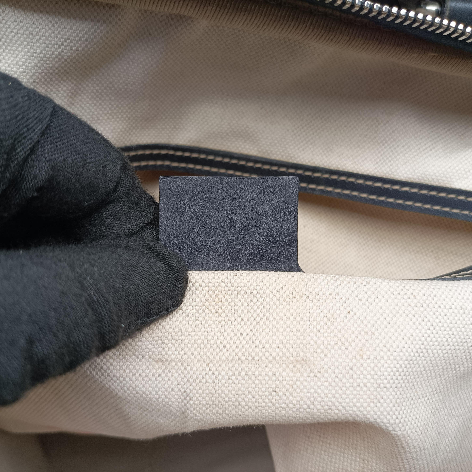 Pre-owned Gucci GG plus GG Supreme Briefcase Beige×Black PVC coated canvas 201480 handbag | stylenewstar
