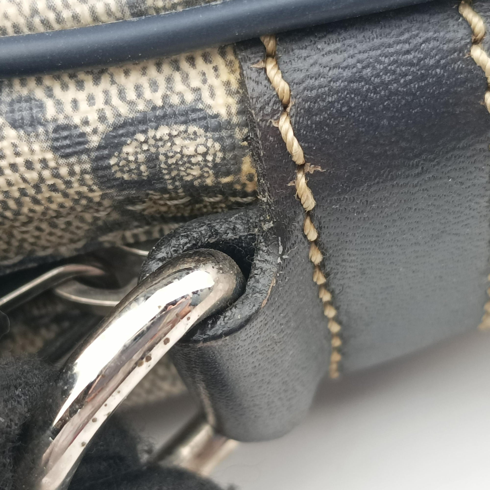 Pre-owned Gucci GG plus GG Supreme Briefcase Beige×Black PVC coated canvas 201480 handbag | stylenewstar