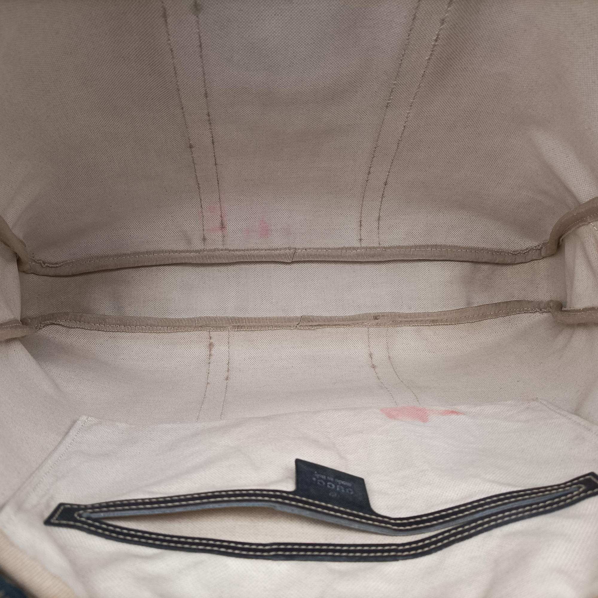 Pre-owned Gucci GG plus GG Supreme Briefcase Beige×Black PVC coated canvas 201480 handbag | stylenewstar