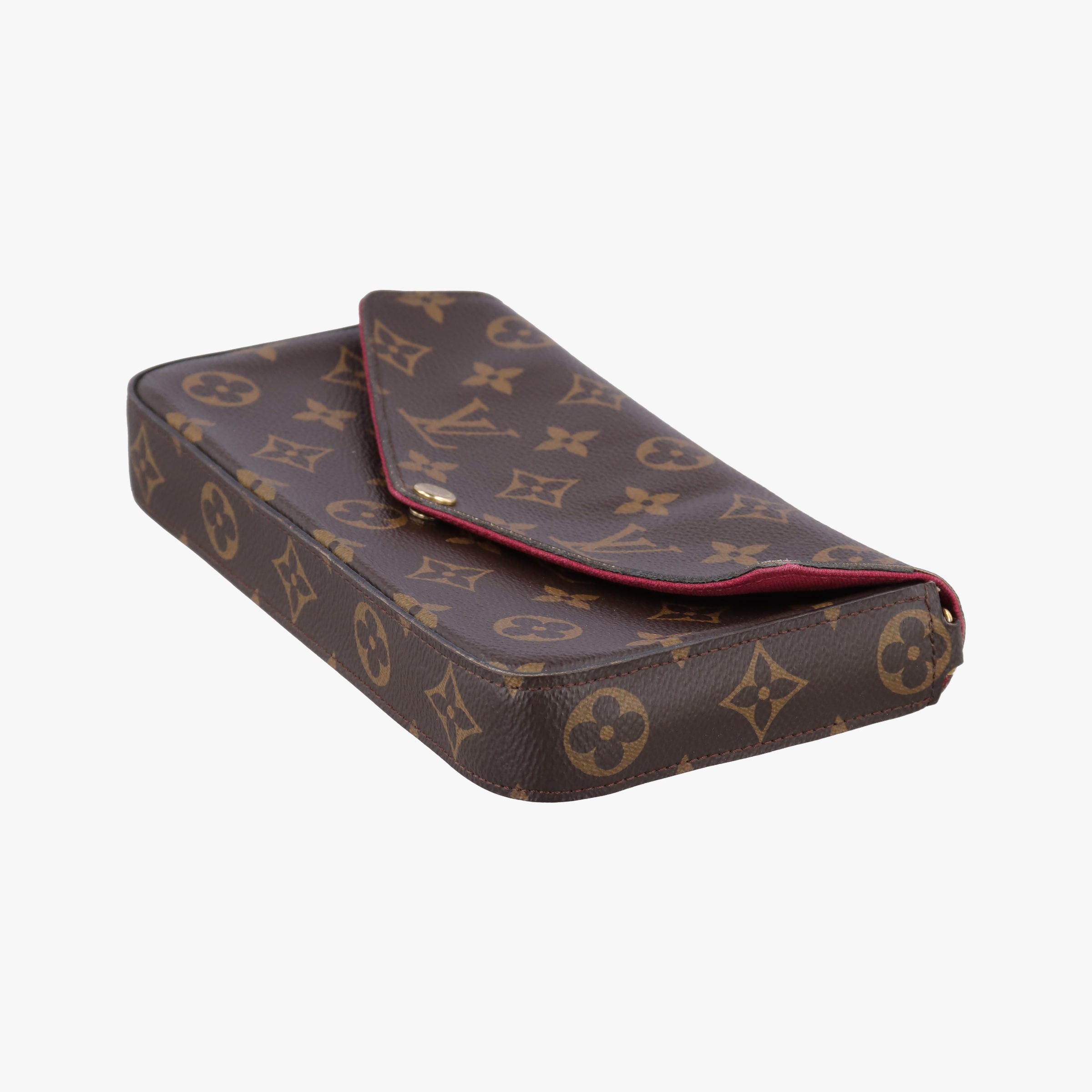 Pre-owned Louis Vuitton Pochette FeLICIE Brown Monogram Canvas M61276 shoulderbag | stylenewstar