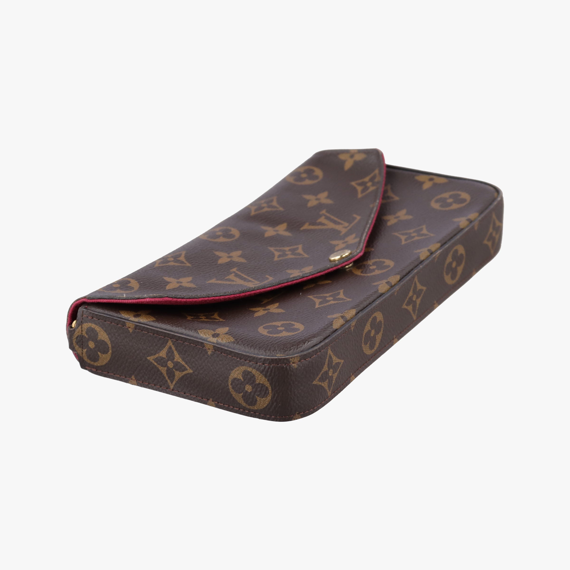 Pre-owned Louis Vuitton Pochette FeLICIE Brown Monogram Canvas M61276 shoulderbag | stylenewstar