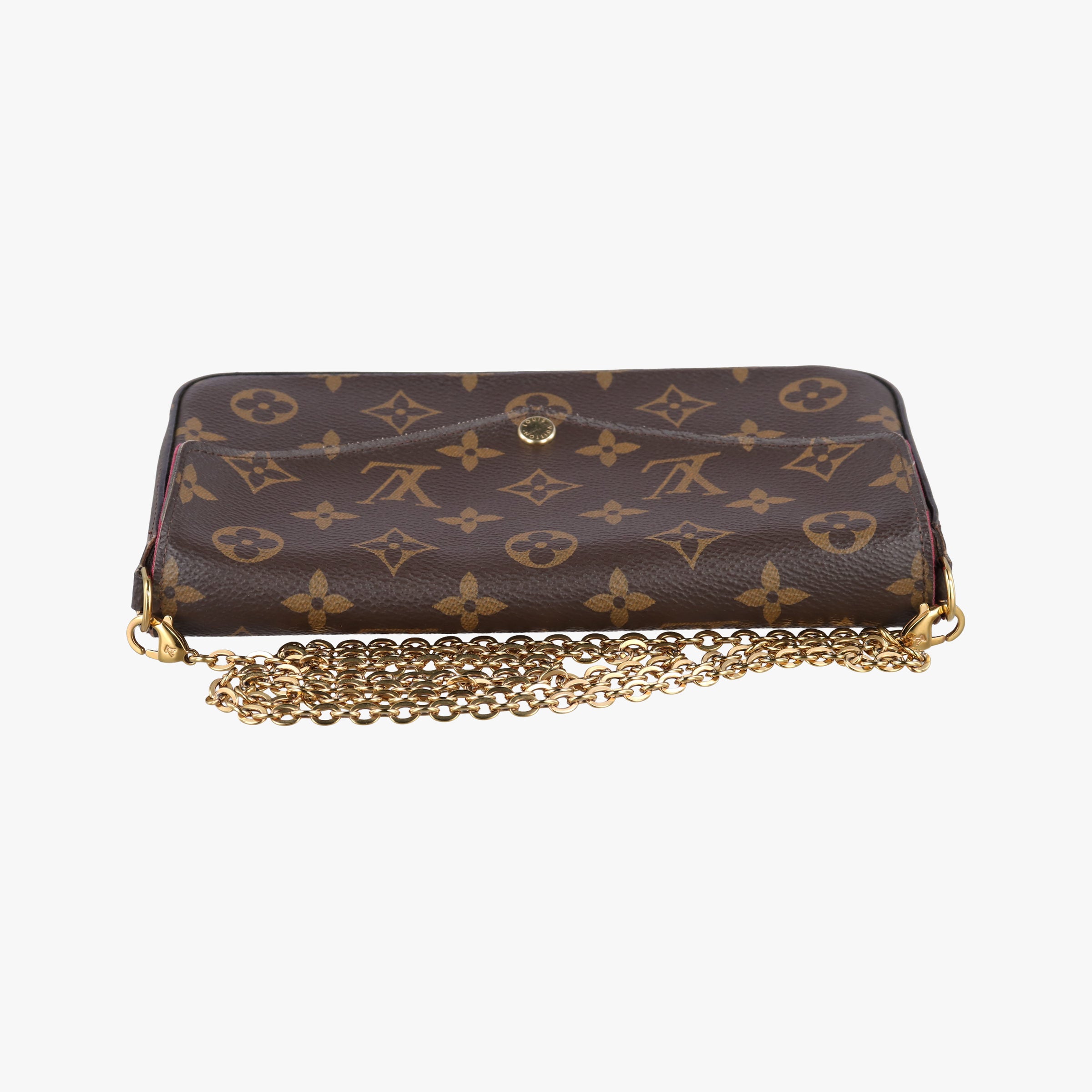 Pre-owned Louis Vuitton Pochette FeLICIE Brown Monogram Canvas M61276 shoulderbag | stylenewstar