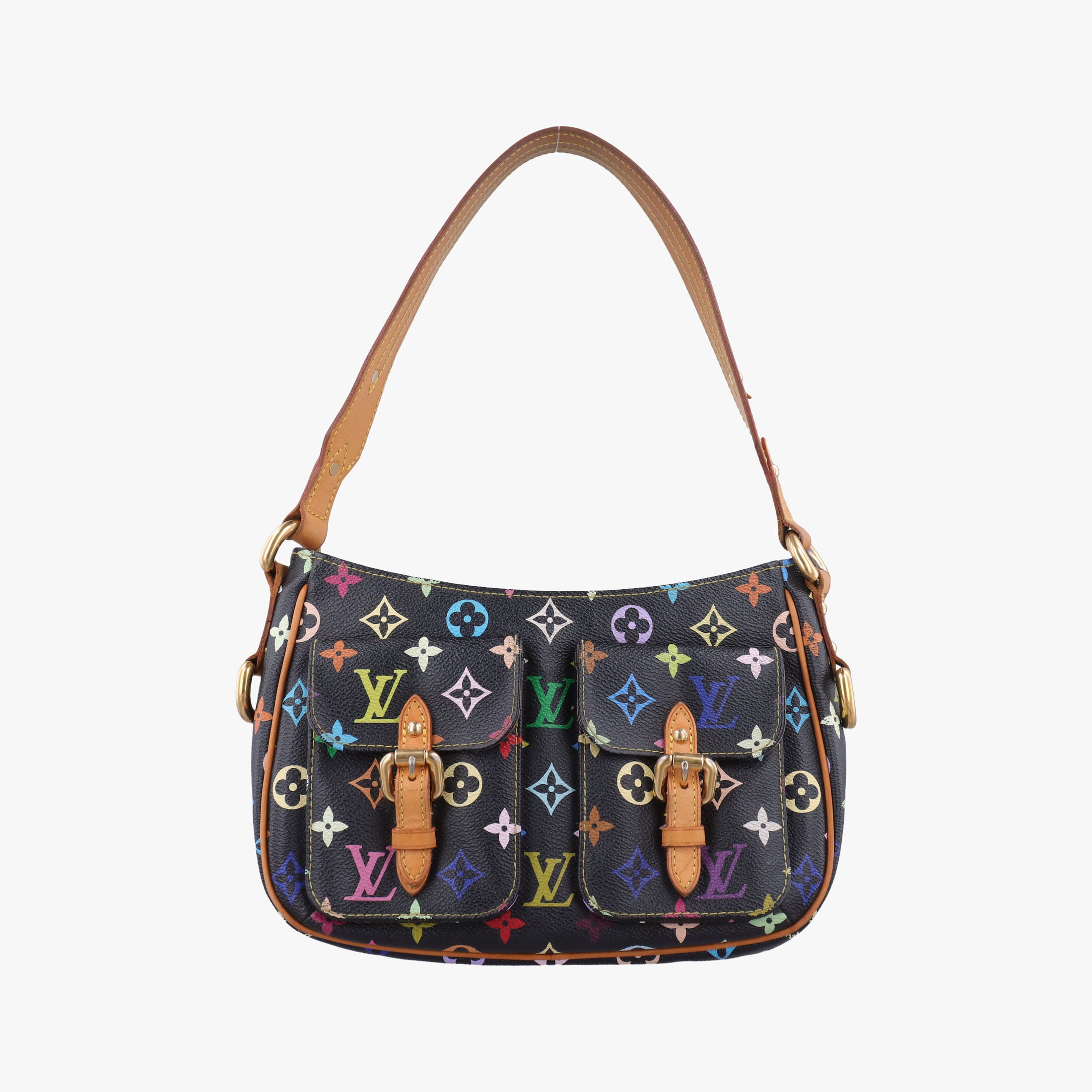 Pre-owned Louis Vuitton Lodge PM Noir Monogram Multicolor M40054 shoulderbag | stylenewstar
