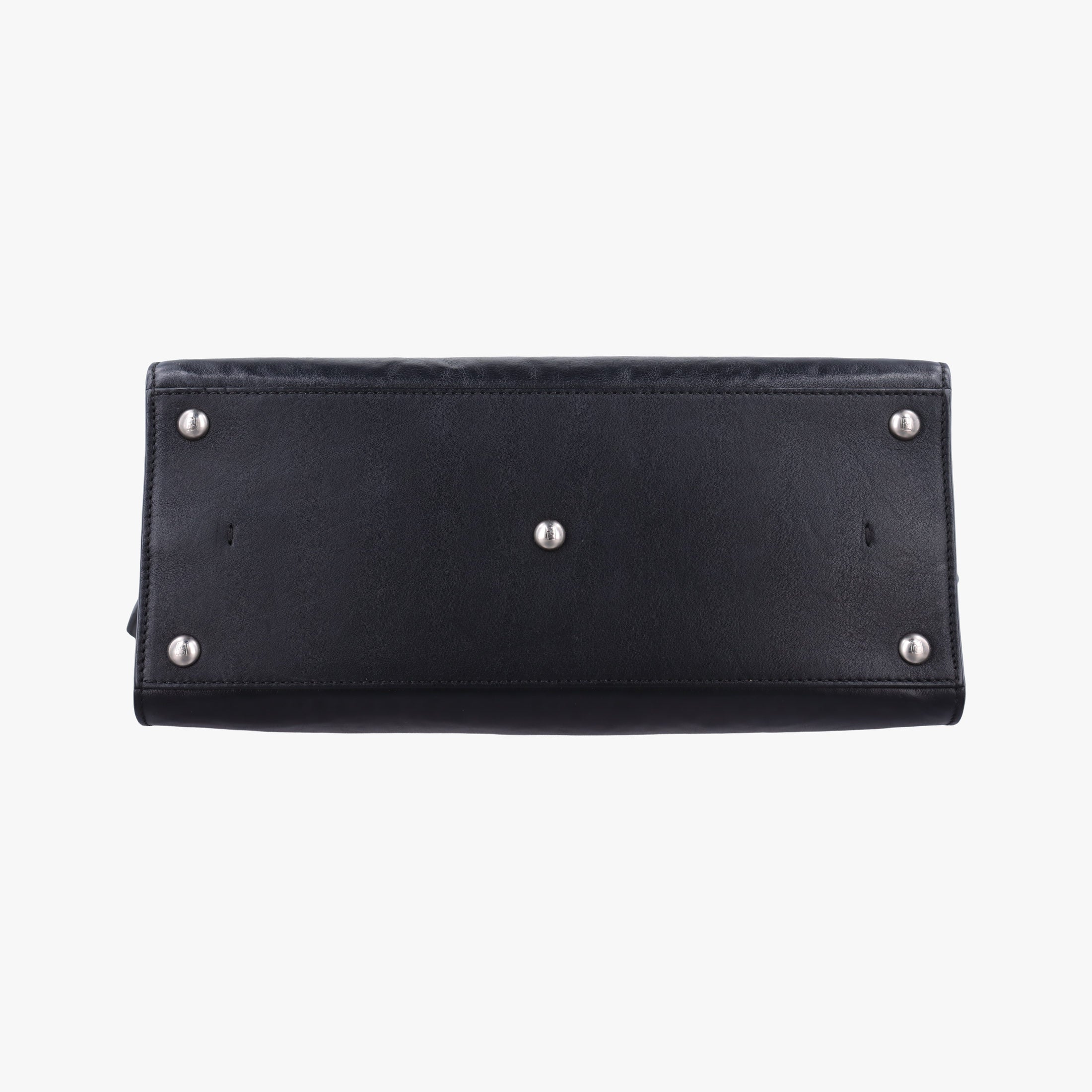 Pre-owned Fendi Troyage Trois Jours Black Leather 8BH279 shoulderbag | stylenewstar
