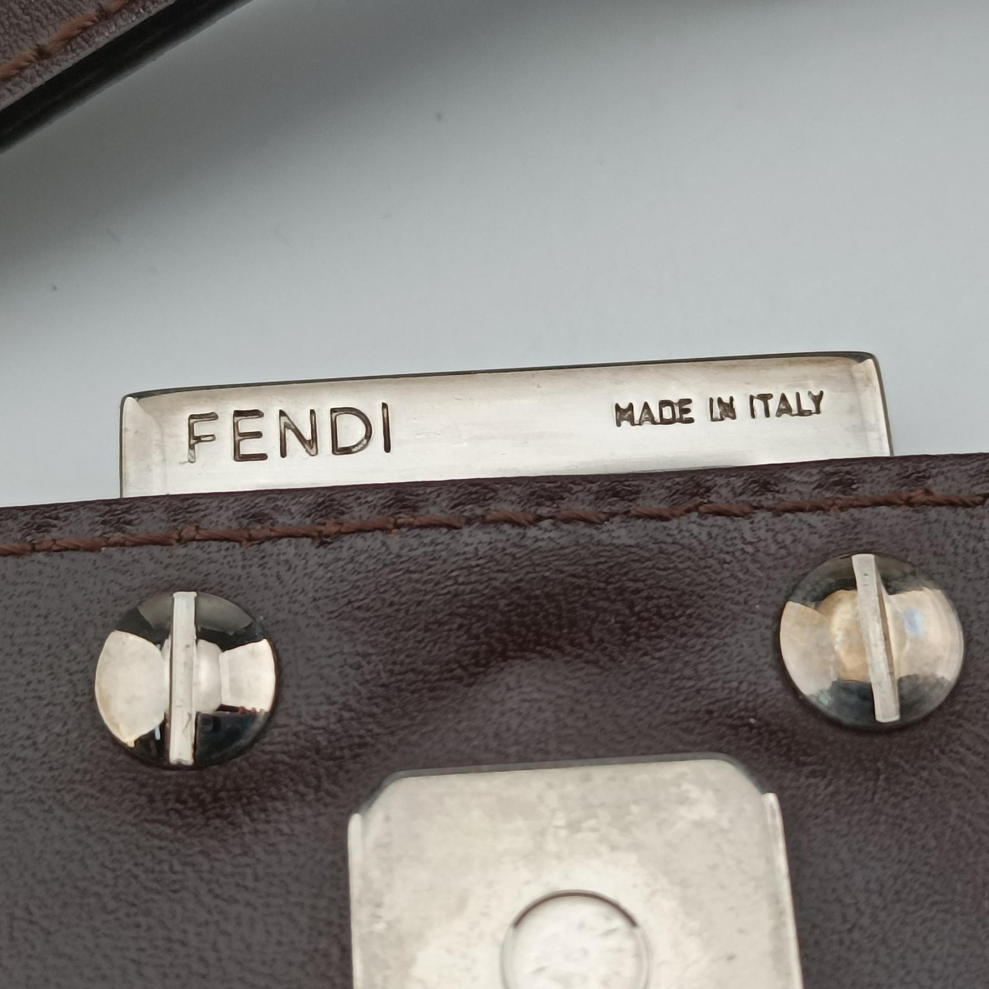 Vintage Fendi croissants Brown canvas× leather 26724 shoulderbag | stylenewstar