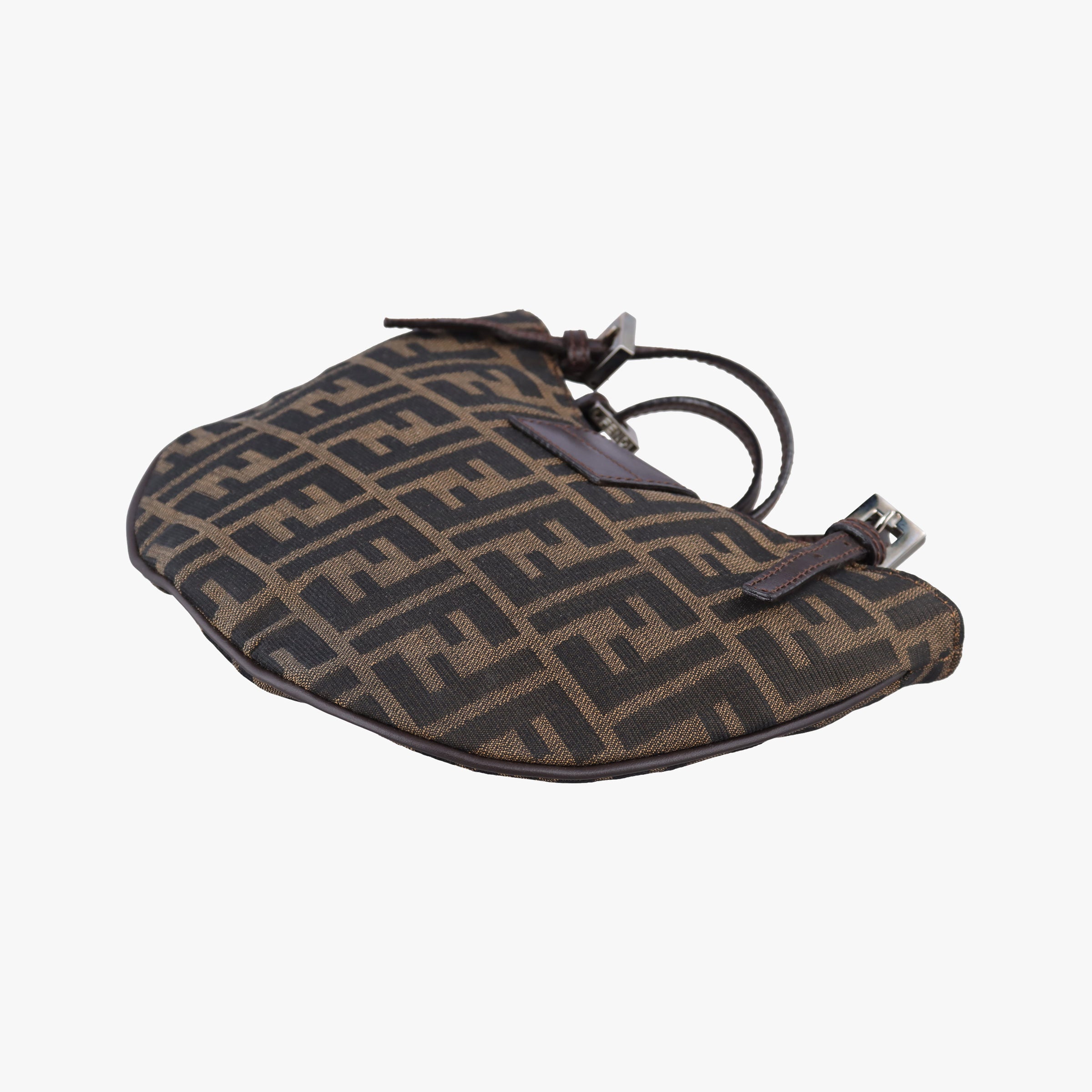 Vintage Fendi croissants Brown canvas× leather 26724 shoulderbag | stylenewstar