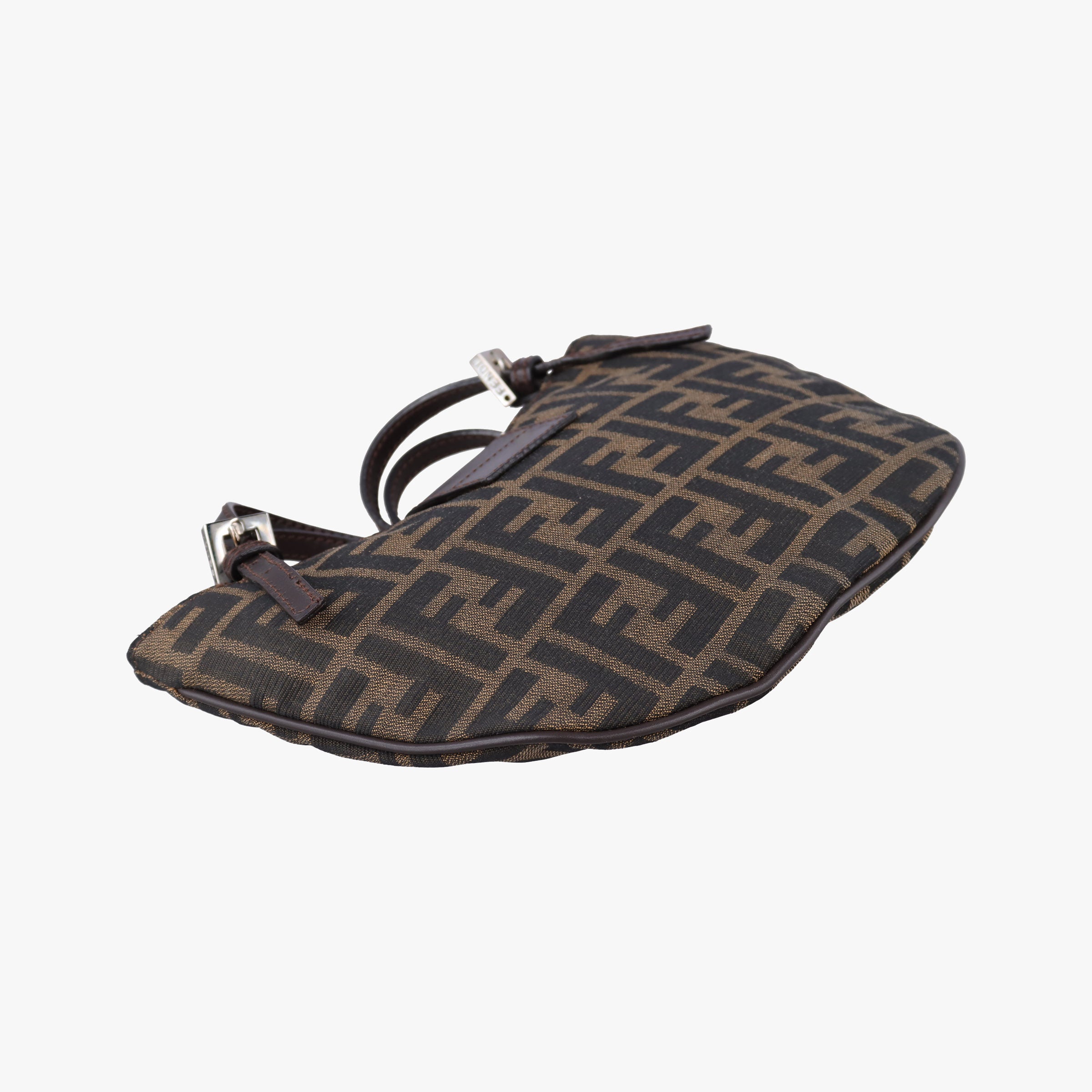 Vintage Fendi croissants Brown canvas× leather 26724 shoulderbag | stylenewstar
